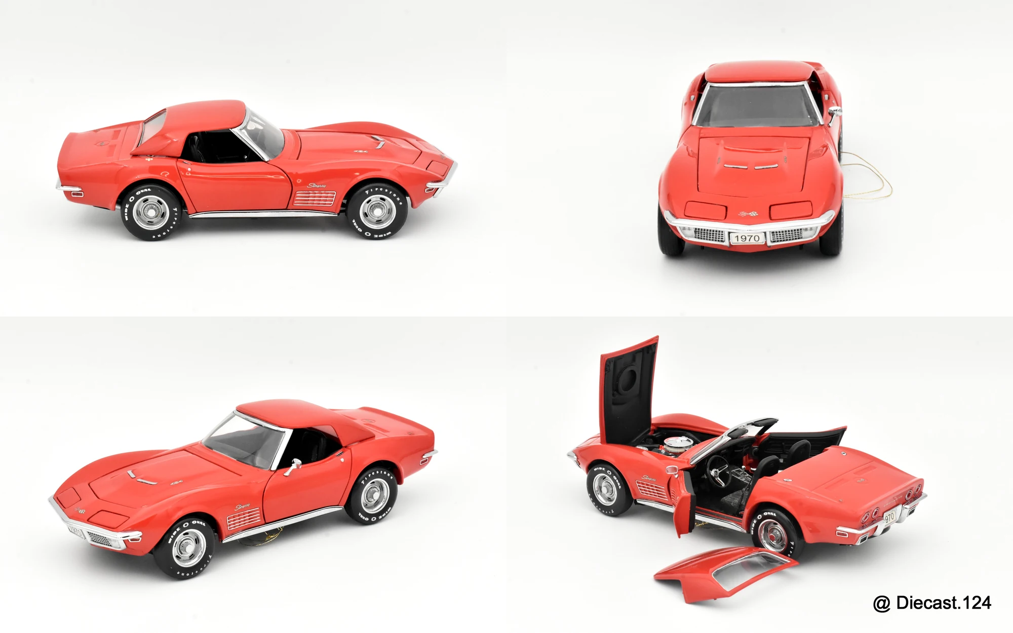 Four views of Chevrolet Corvette