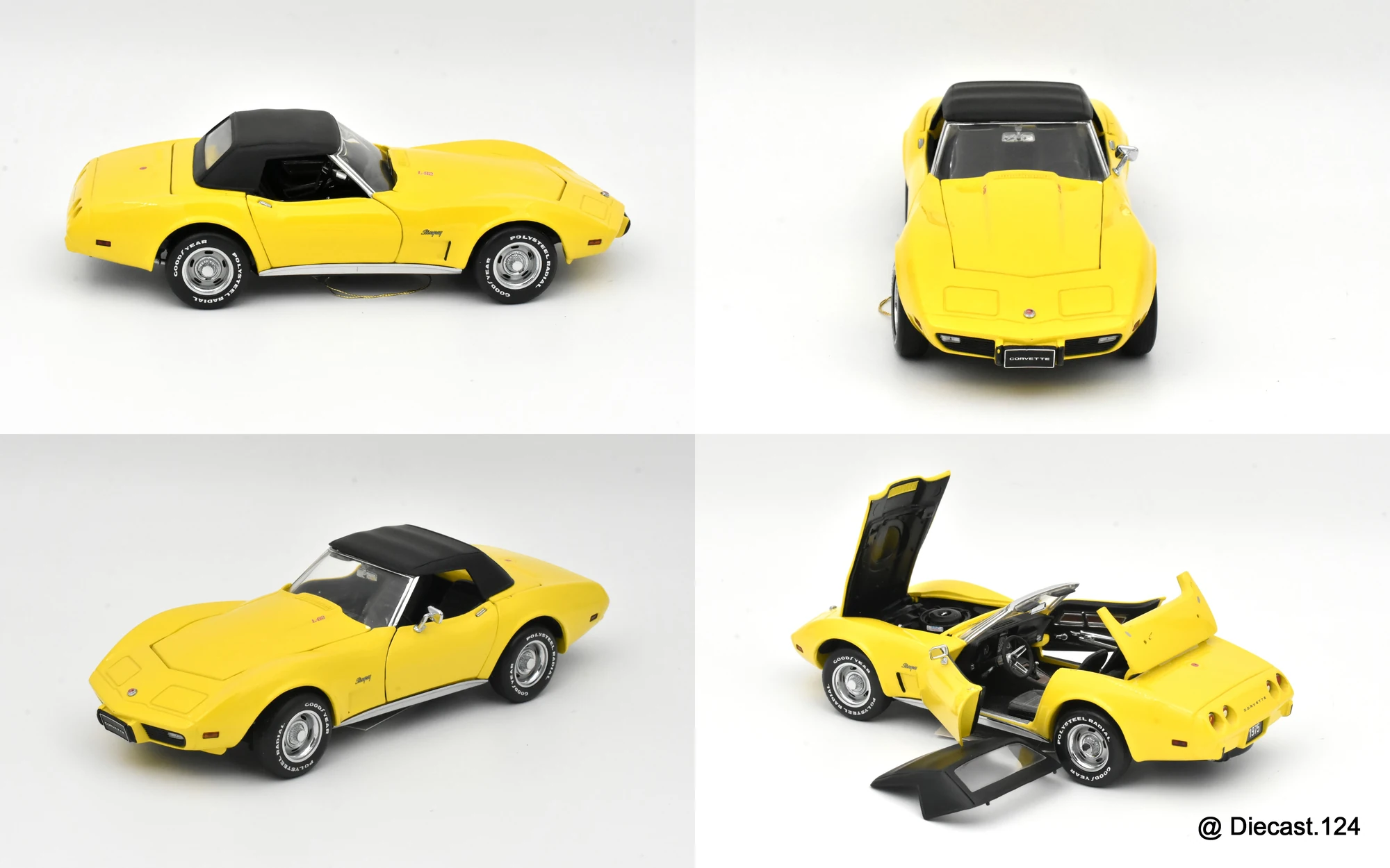 Four views of Chevrolet Corvette