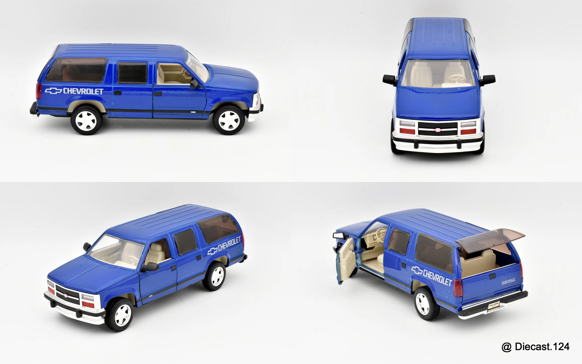 Four views of Chevrolet Suburban (9th Gen)