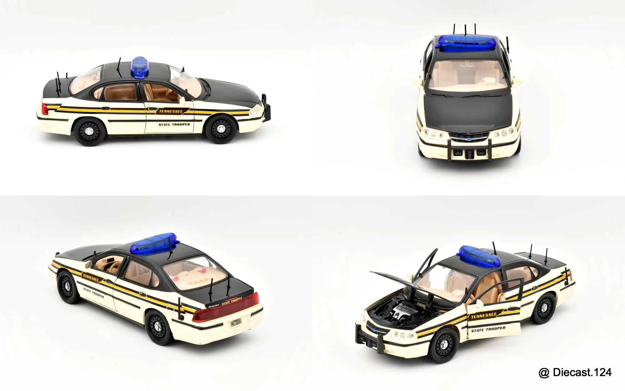 Four views of Chevrolet Impala (Police Vehicle)