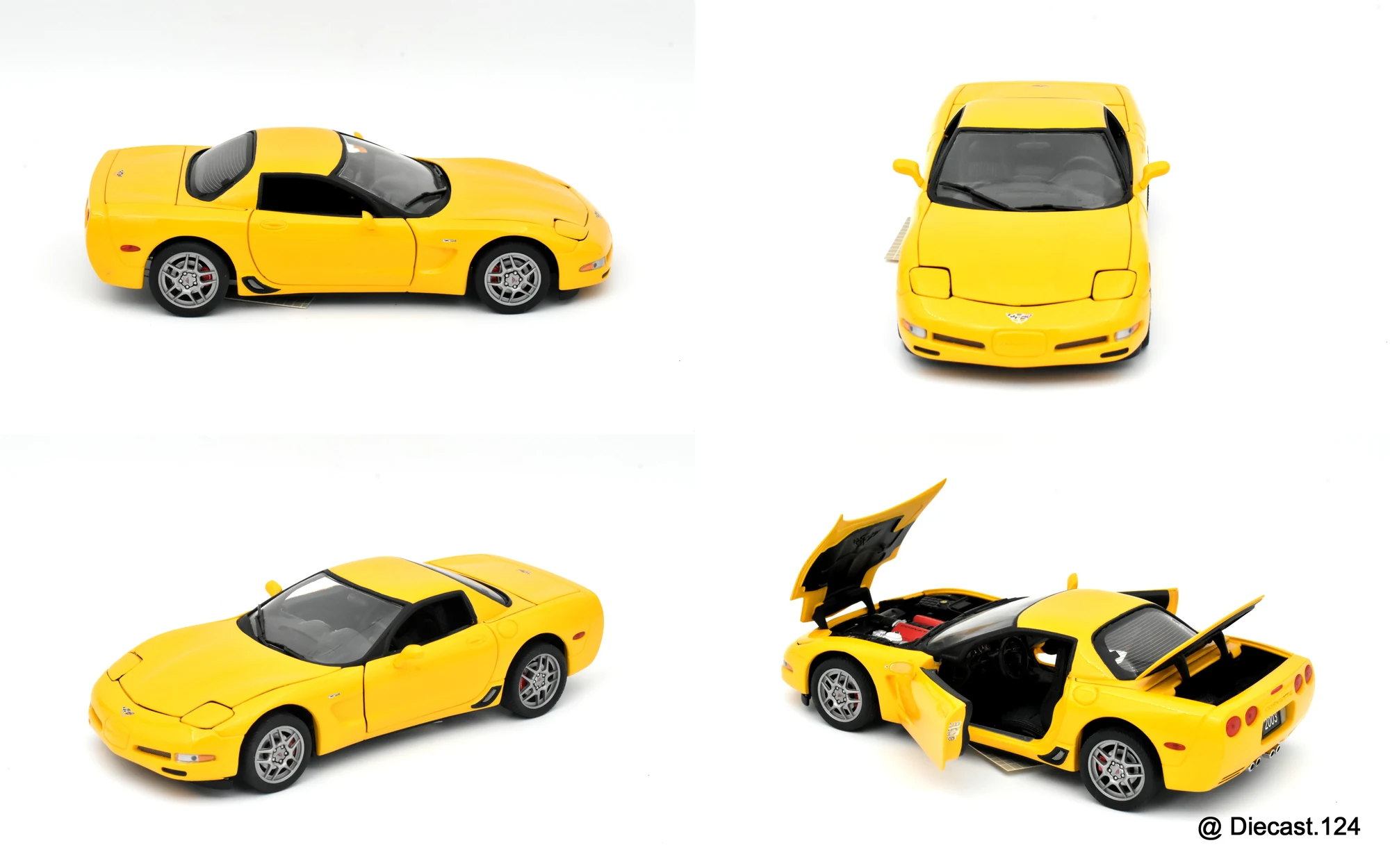 Four views of Chevrolet Corvette Z06 Hardtop