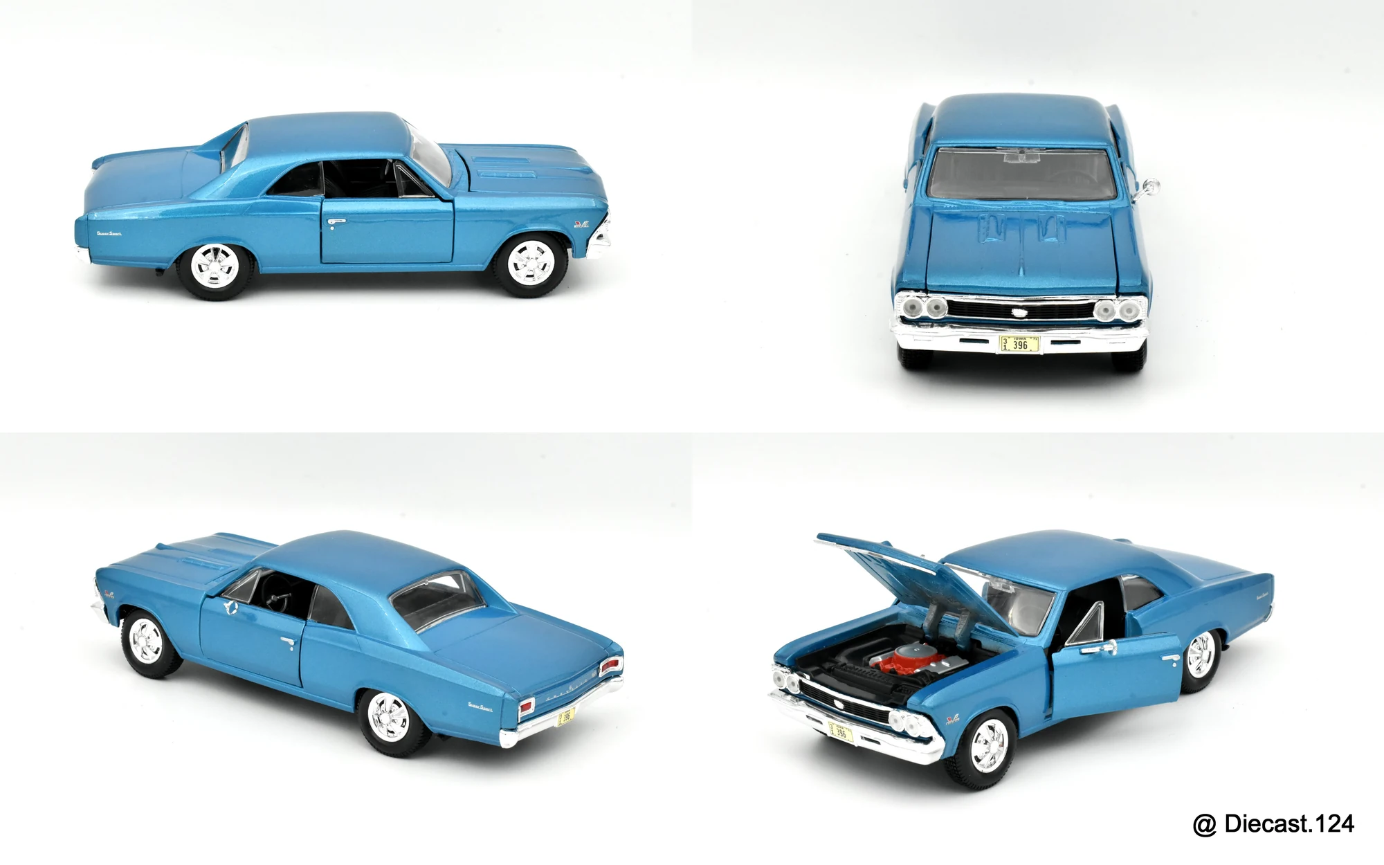 Four views of Chevrolet Chevelle SS 396