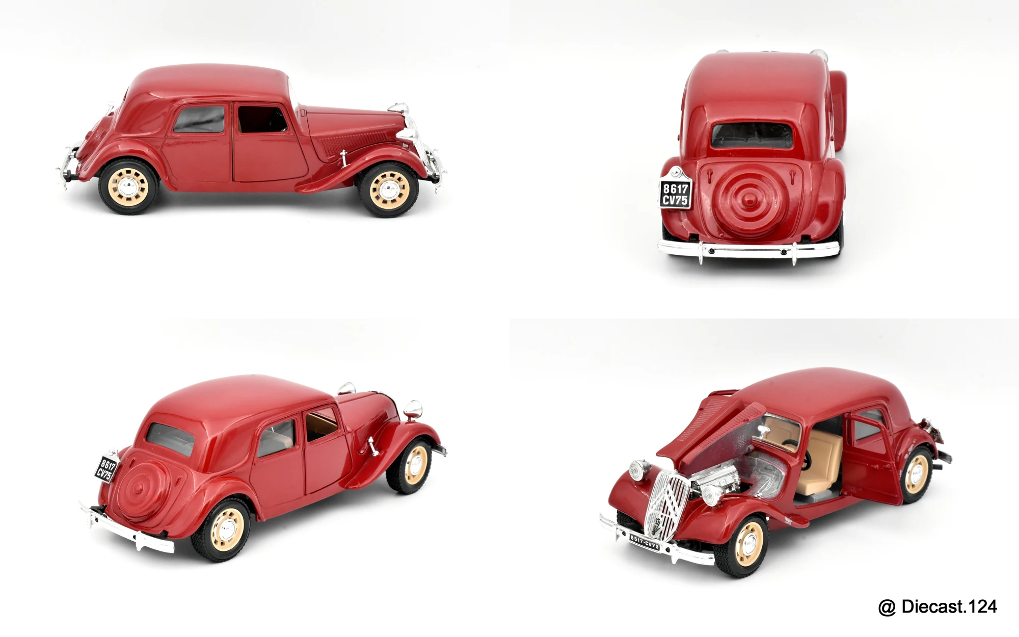 Four views of Citroen Traction Avant (15 CV)