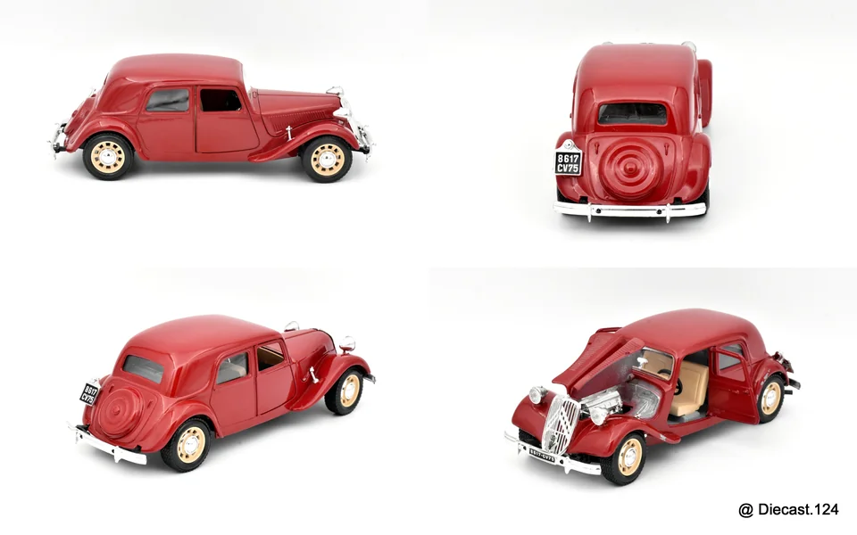 Four views of Citroen Traction Avant (15 CV)