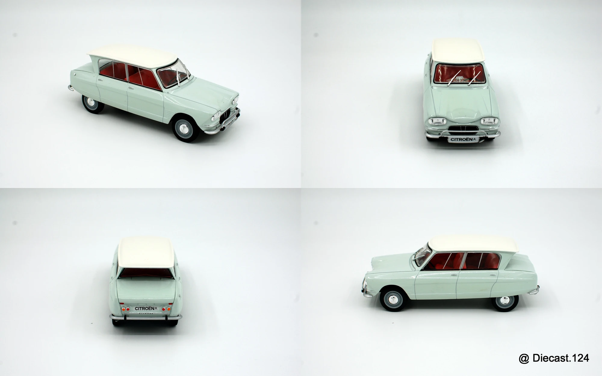 Four views of Citroen Ami 6
