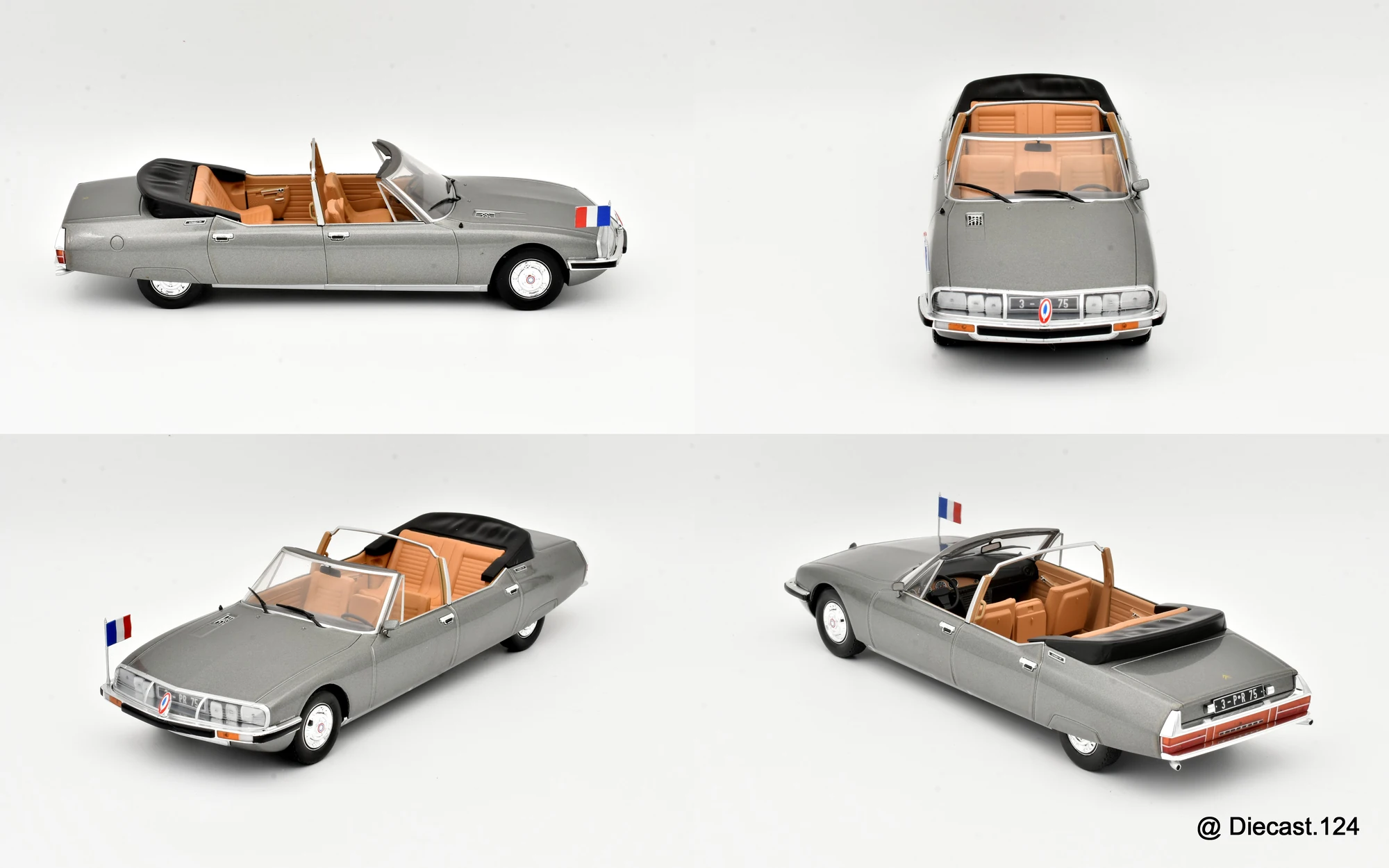 Four views of Citroen SM Presidentelle