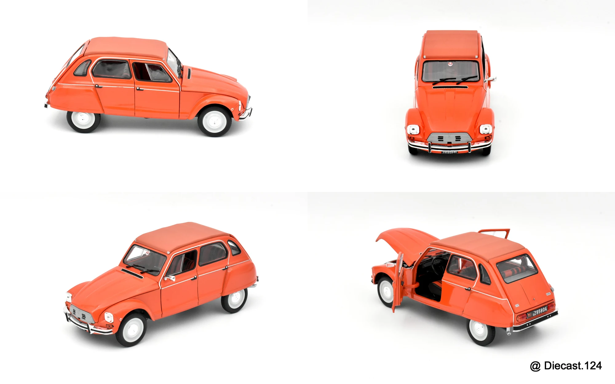 Four views of Citroen Dyane