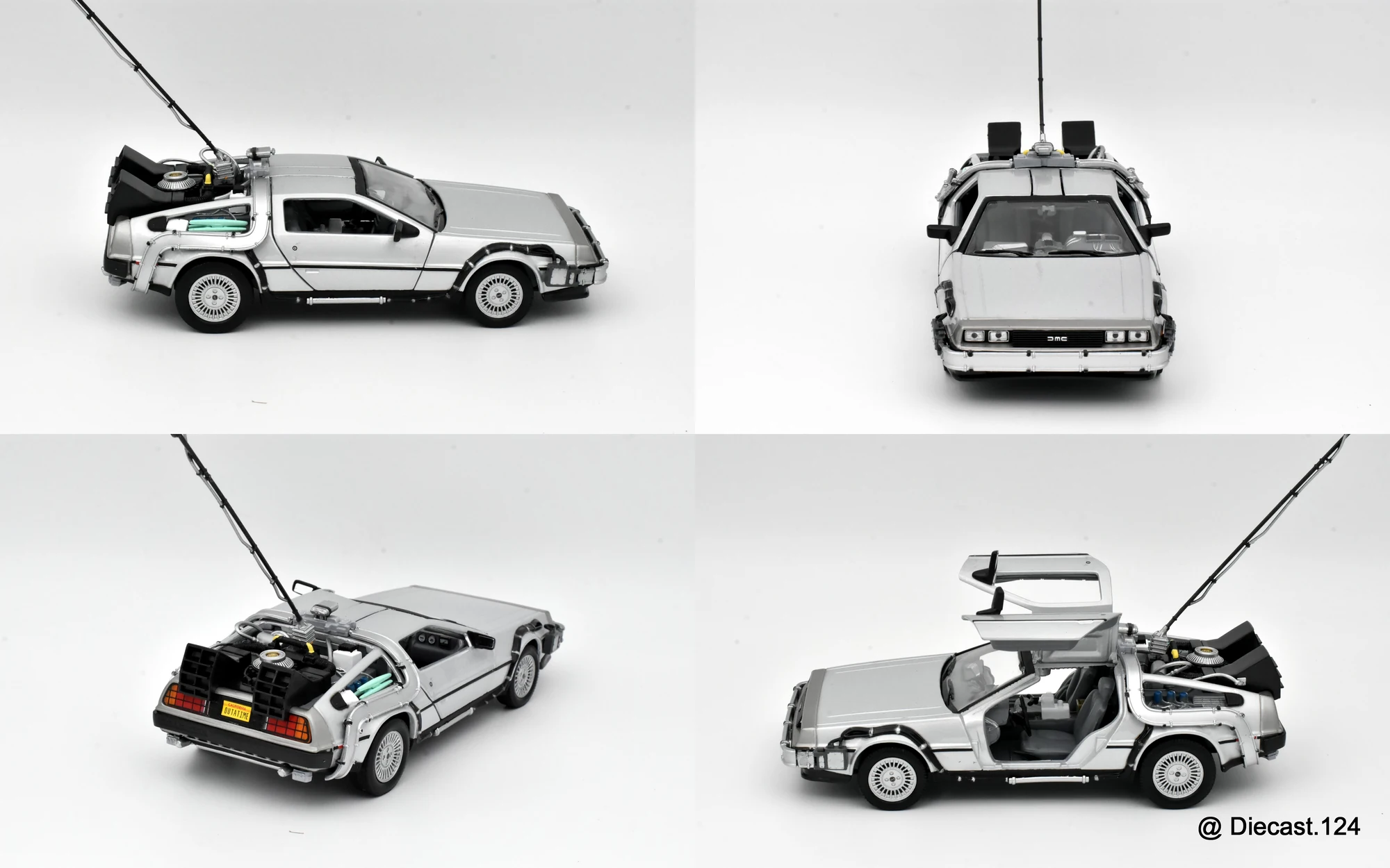 Four views of De Lorean BTF I