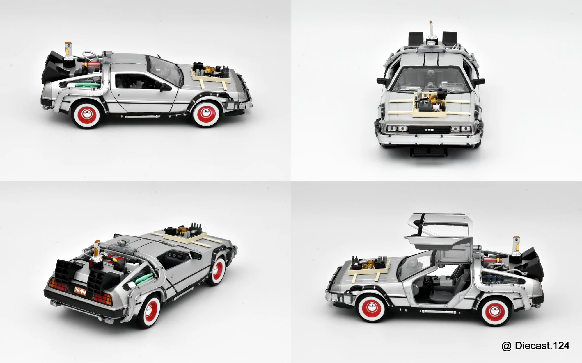 Four views of De Lorean BTF III