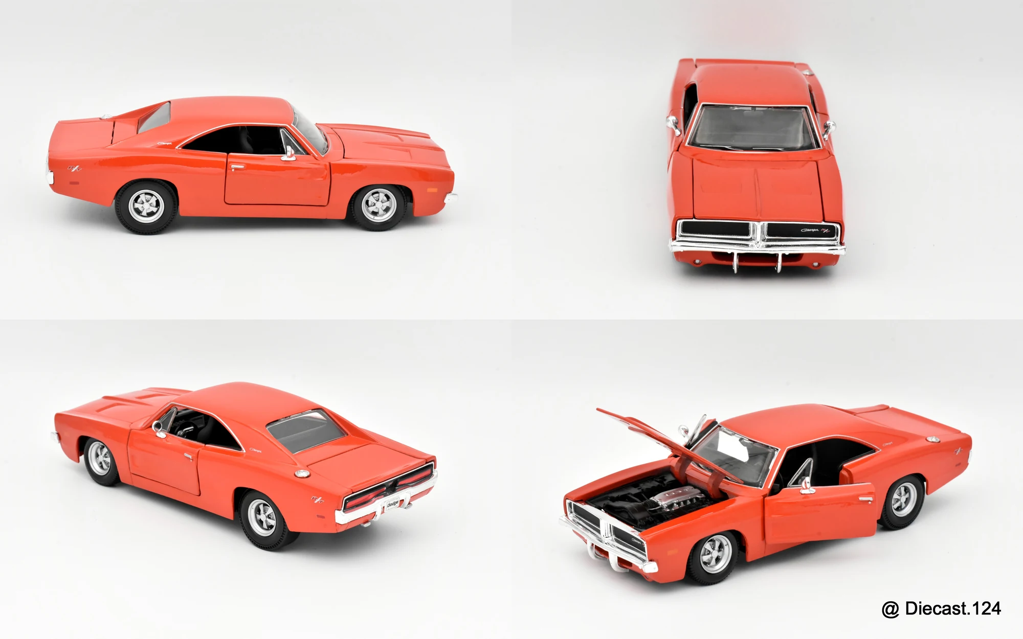 Four views of Dodge Charger R/T