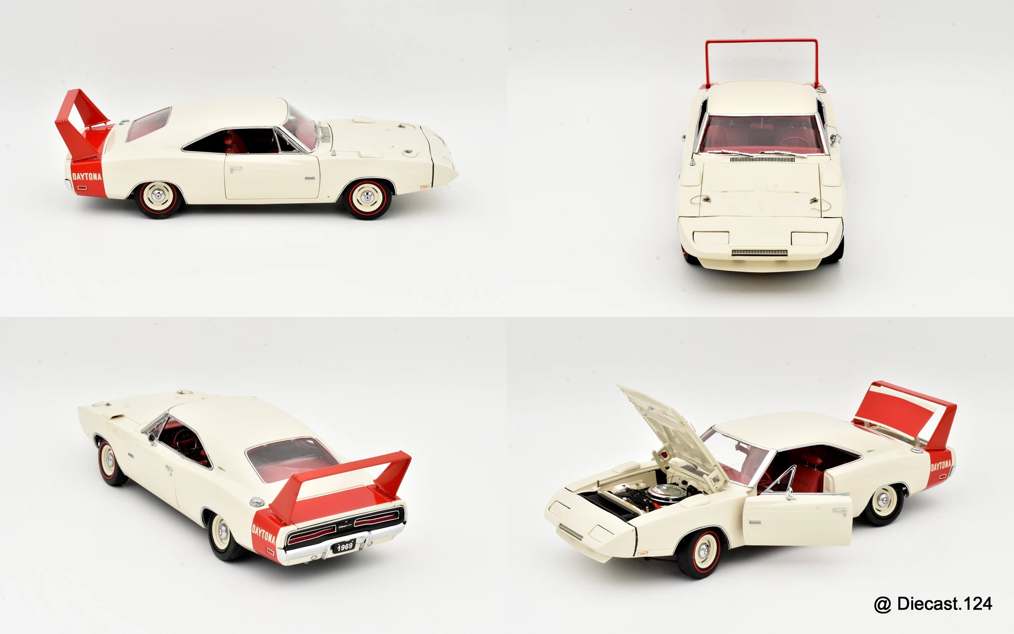 Four views of Dodge Charger Daytona
