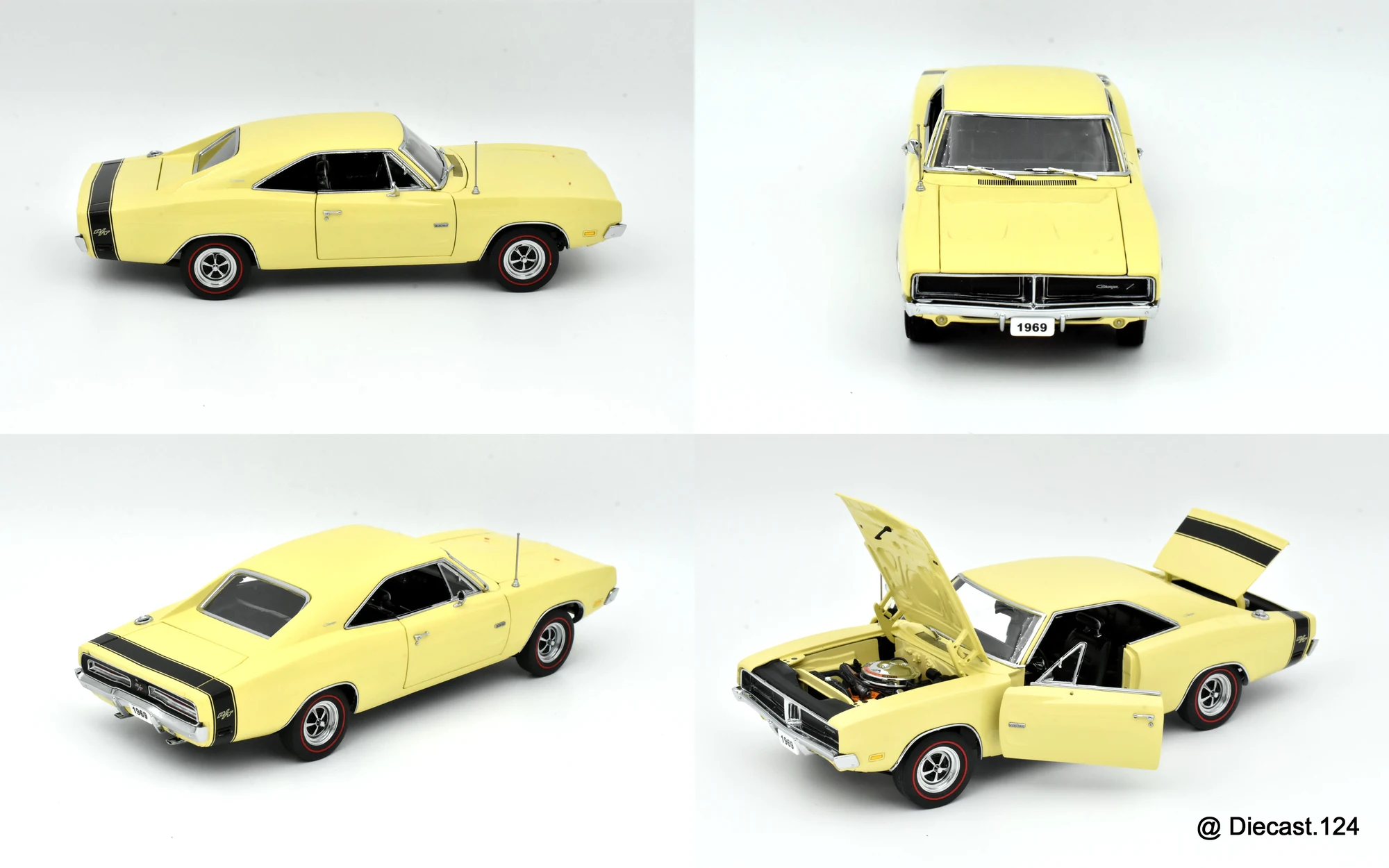 Four views of Dodge Charger R/T