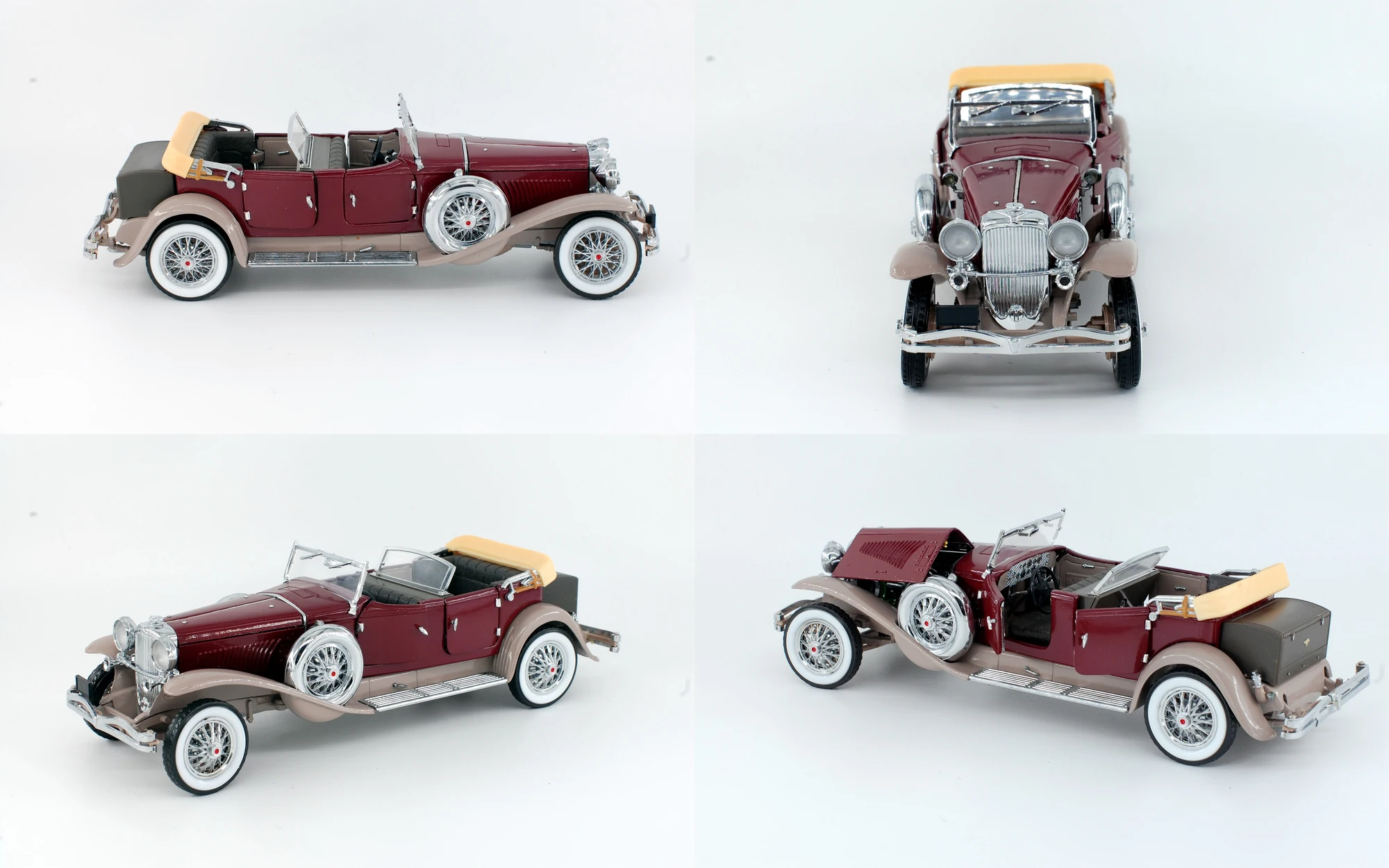 Four views of Duesenberg J Tourster by Derham
