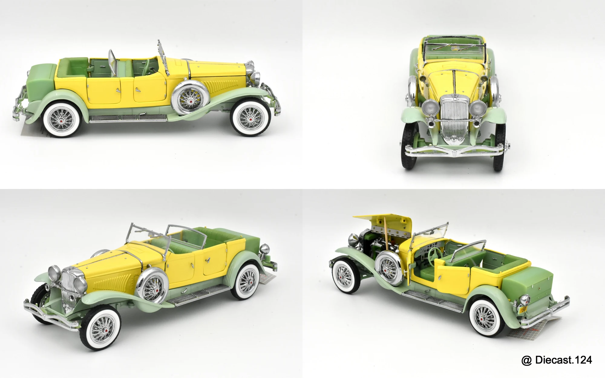 Four views of Duesenberg J Tourster by Derham