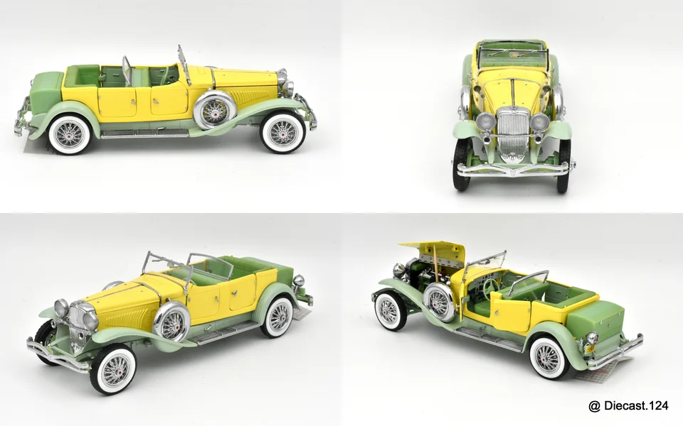 Four views of Duesenberg J Tourster by Derham