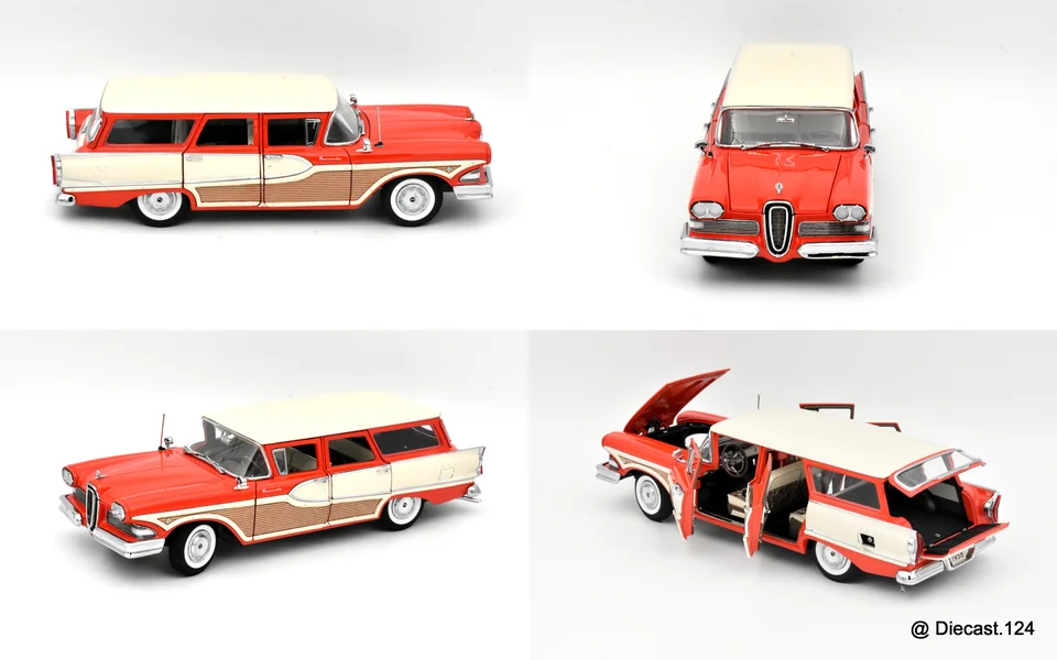 Four views of Edsel Bermuda Station Wagon