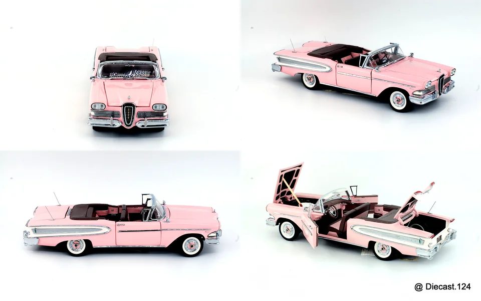 Four views of Edsel Citation Convertible