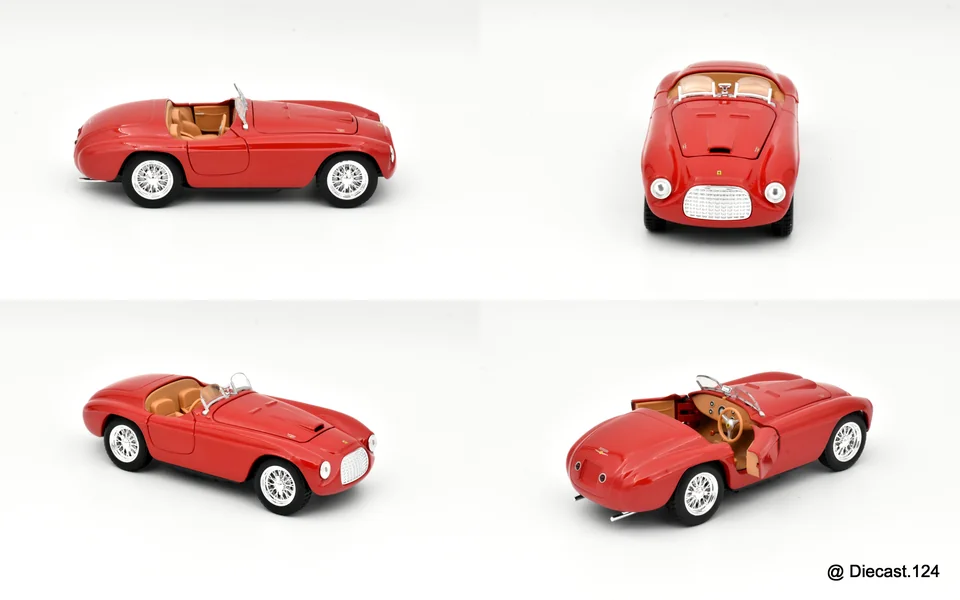 Four views of Ferrari 166MM