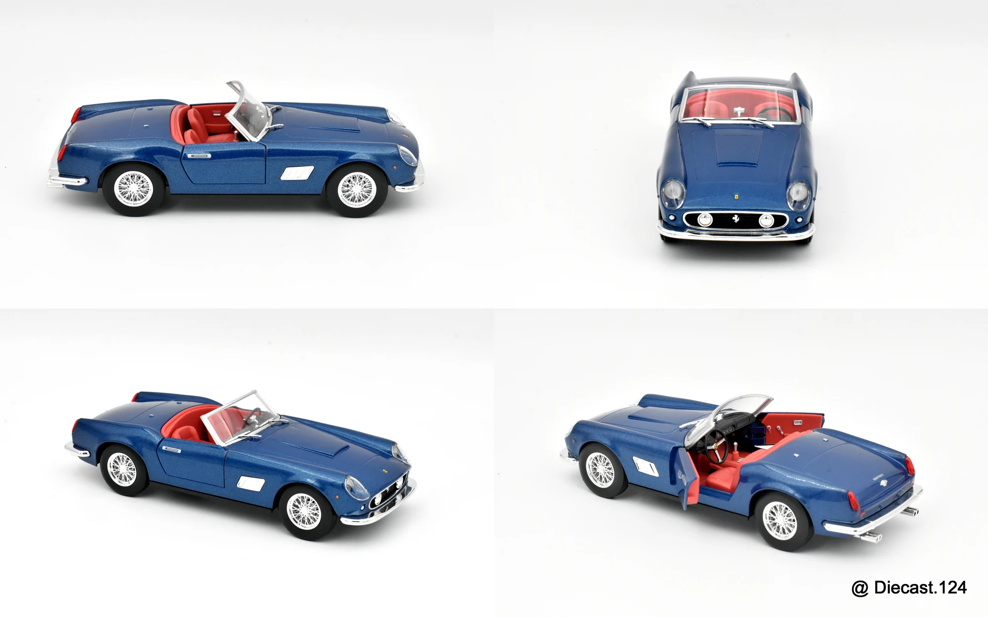 Four views of Ferrari 250 California