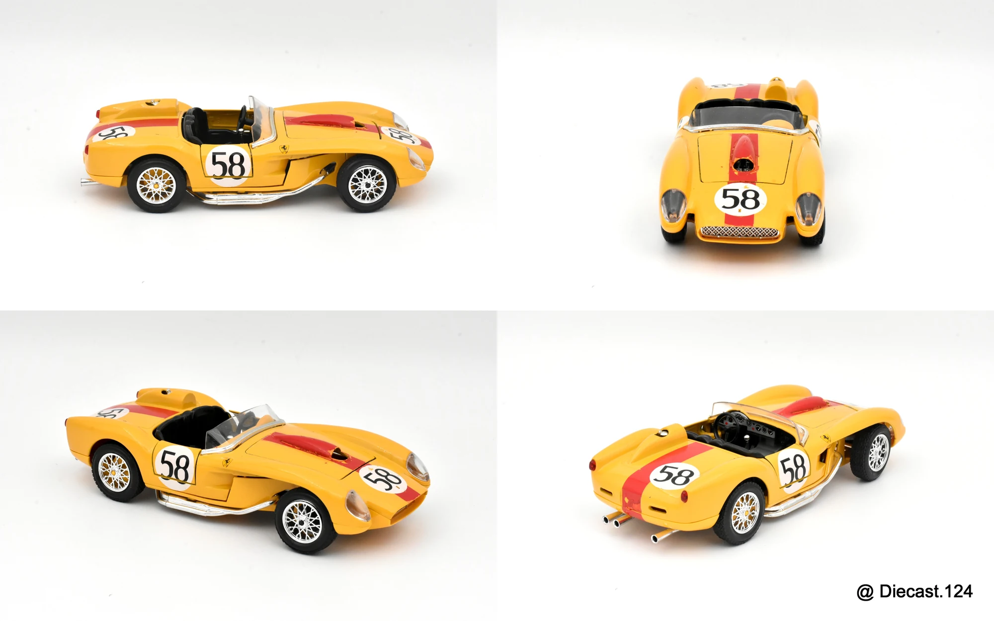 Four views of Ferrari 250 Testa Rossa