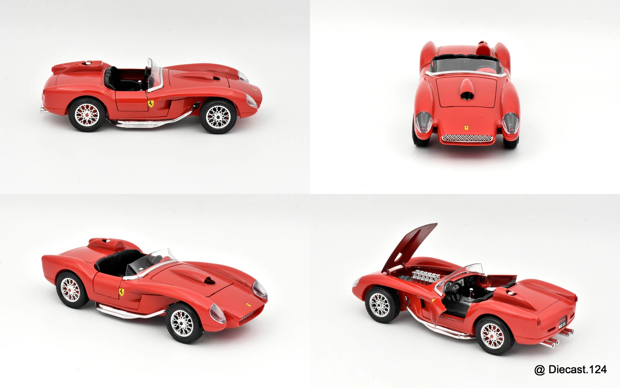 Four views of Ferrari 250 Testa Rossa