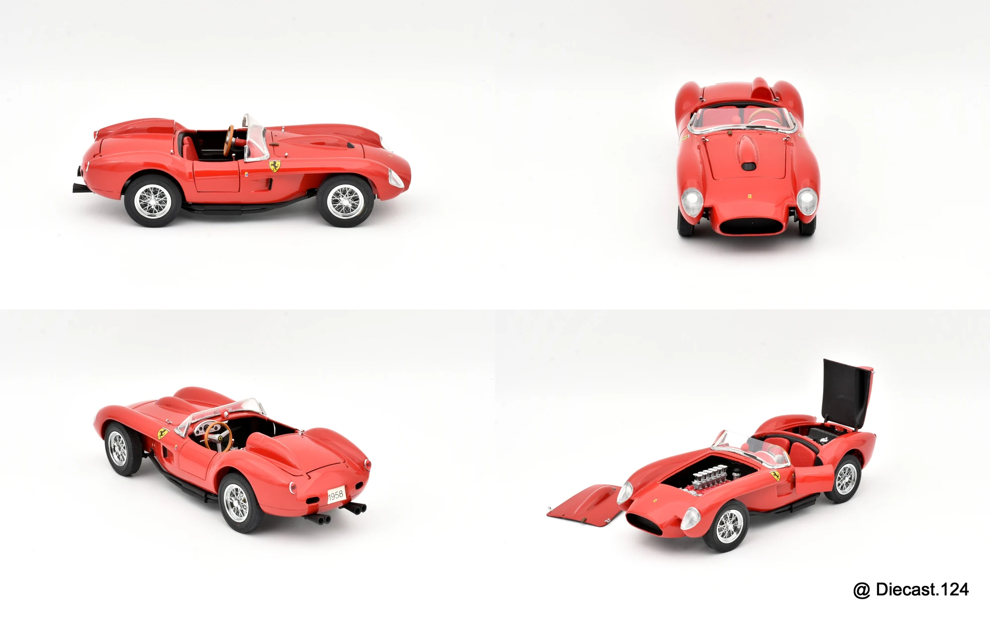 Four views of Ferrari 250 Testa Rossa
