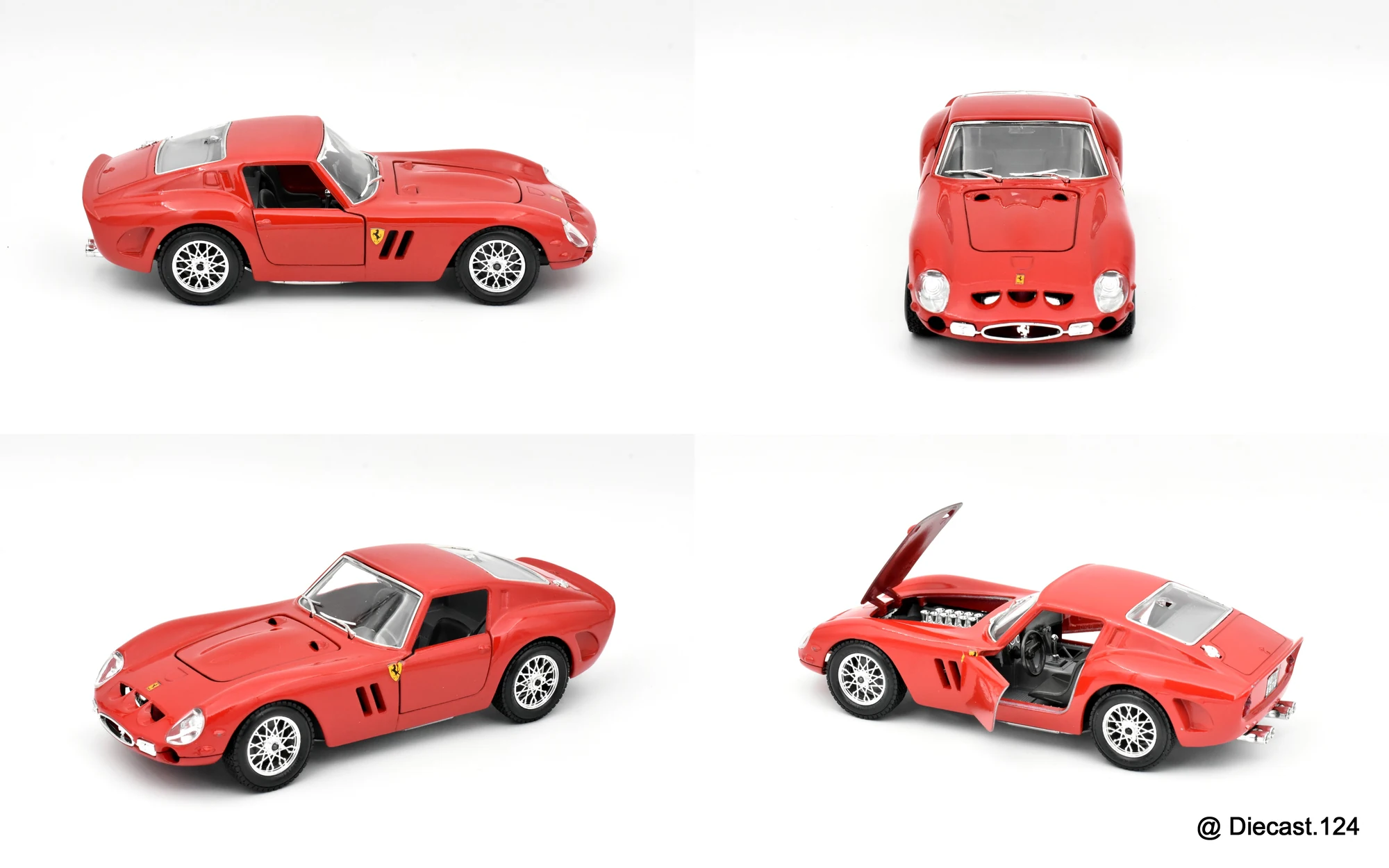 Four views of Ferrari 250 GTO