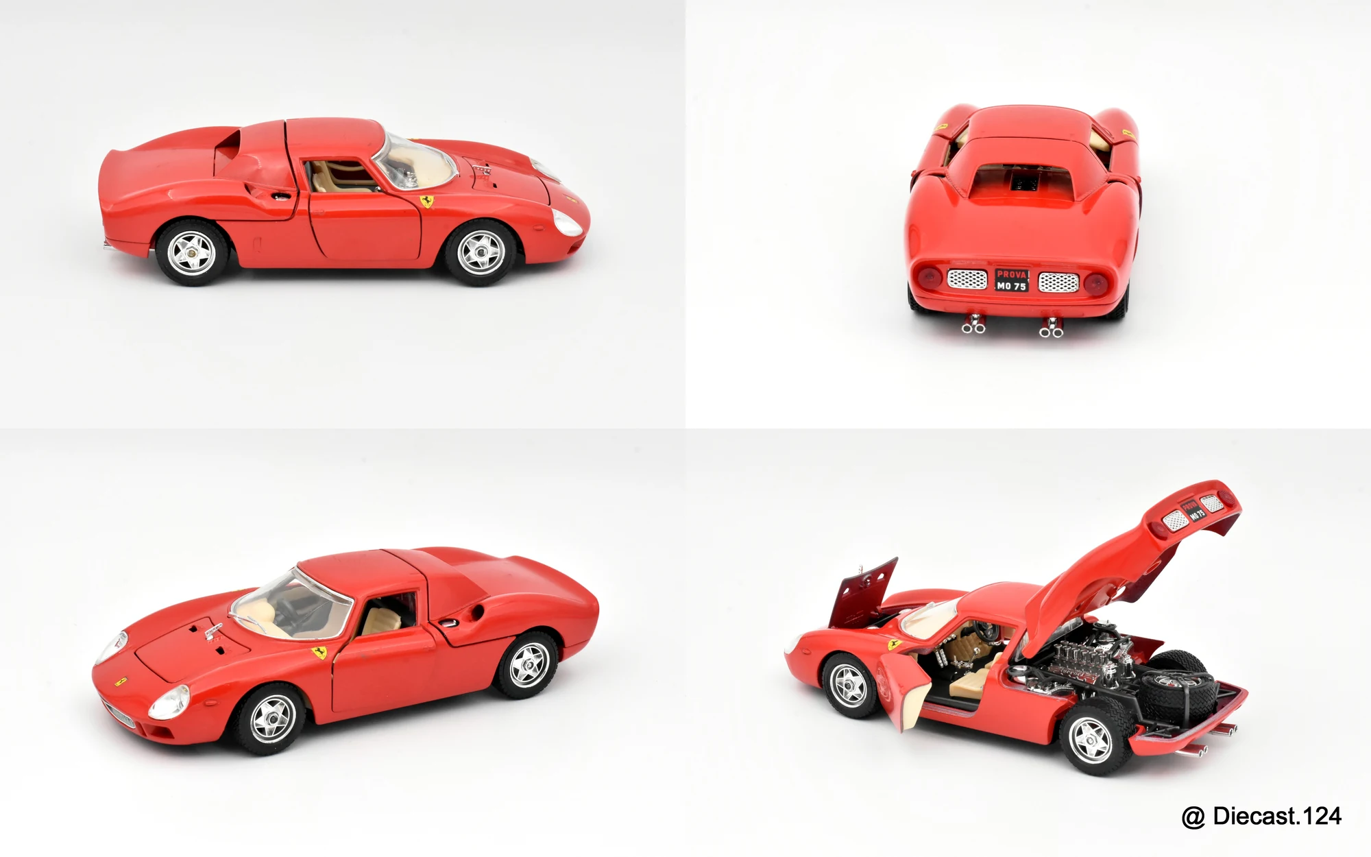 Four views of Ferrari 250 LM