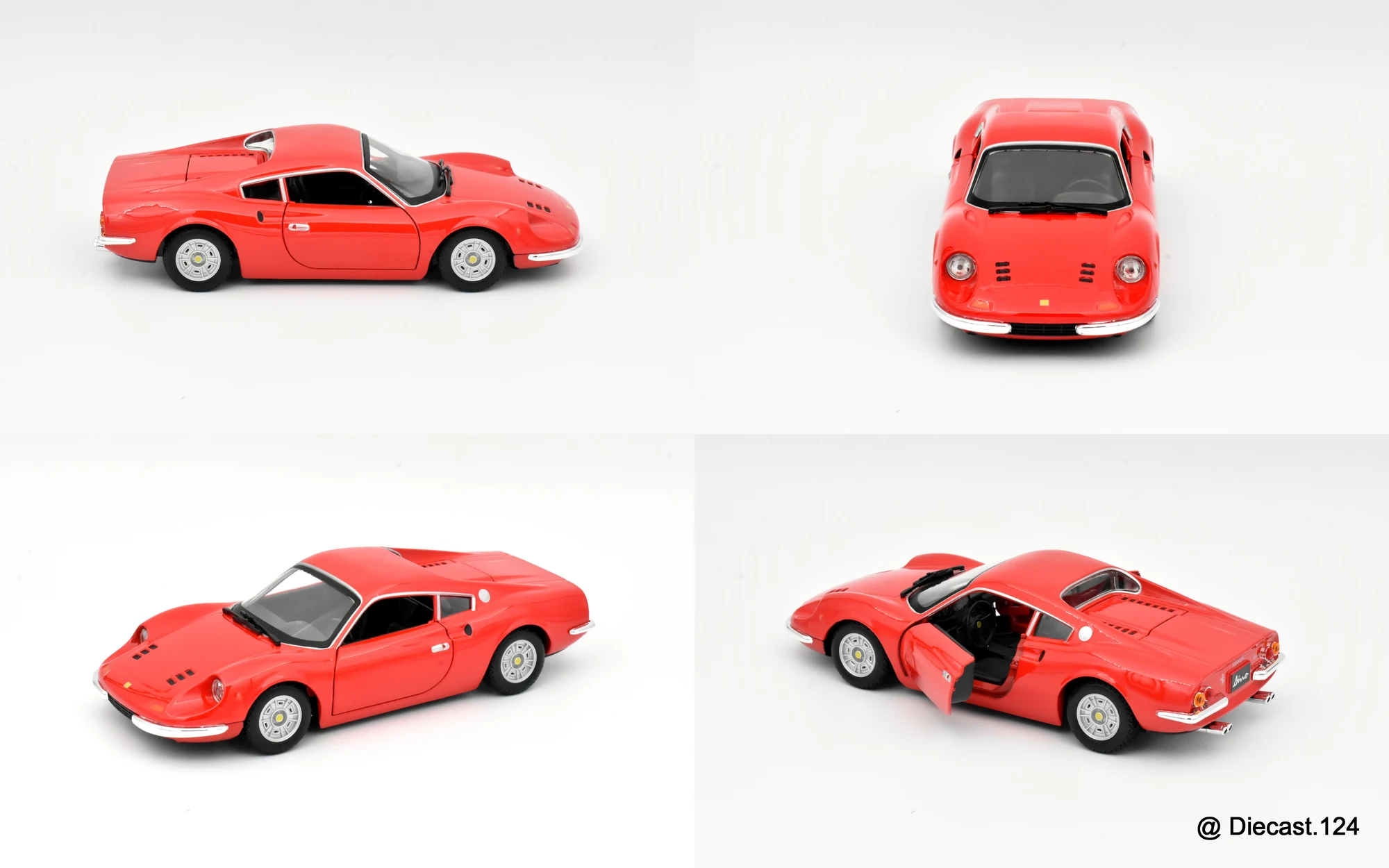 Four views of Ferrari Dino 206