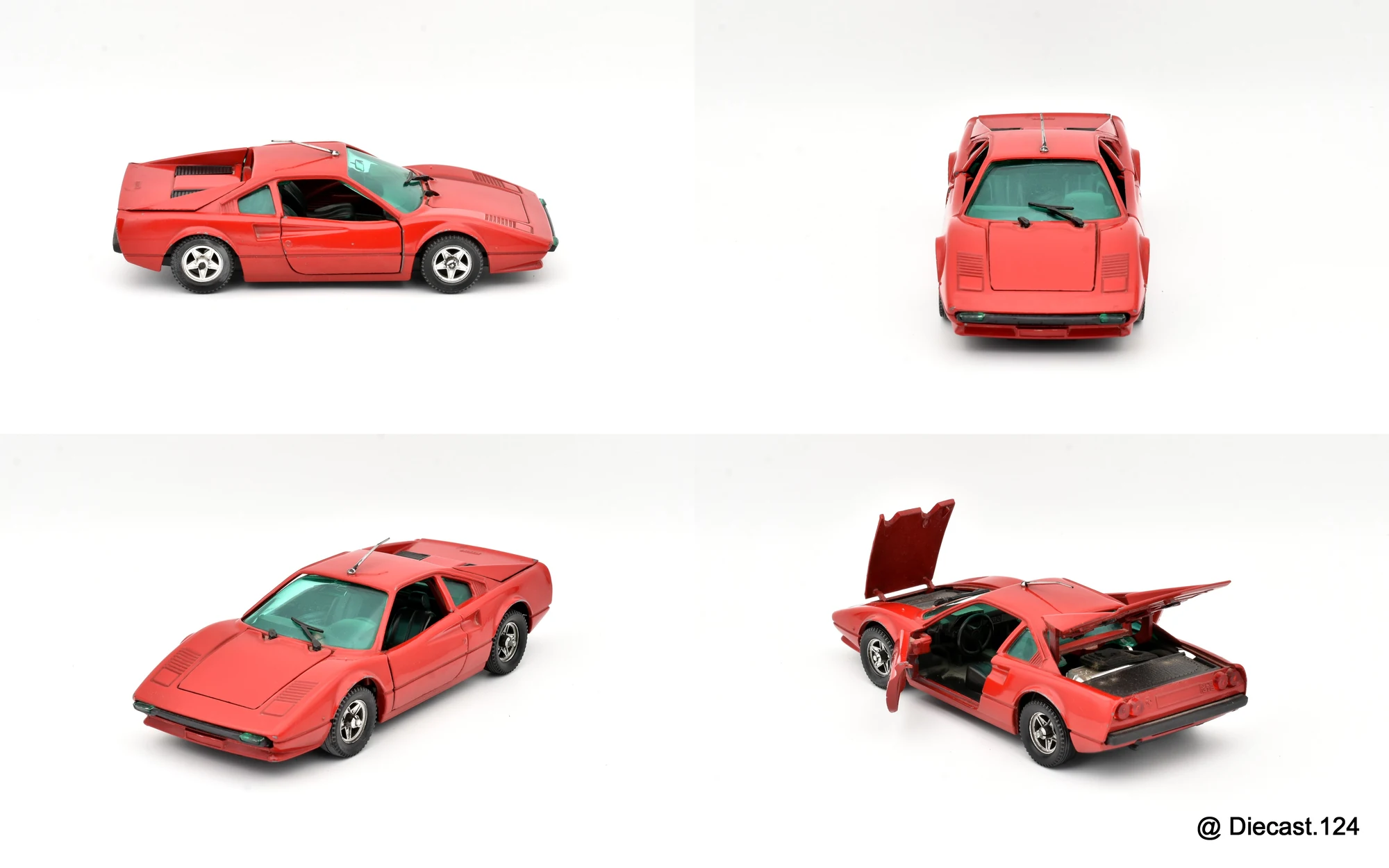 Four views of Ferrari 308 GTB
