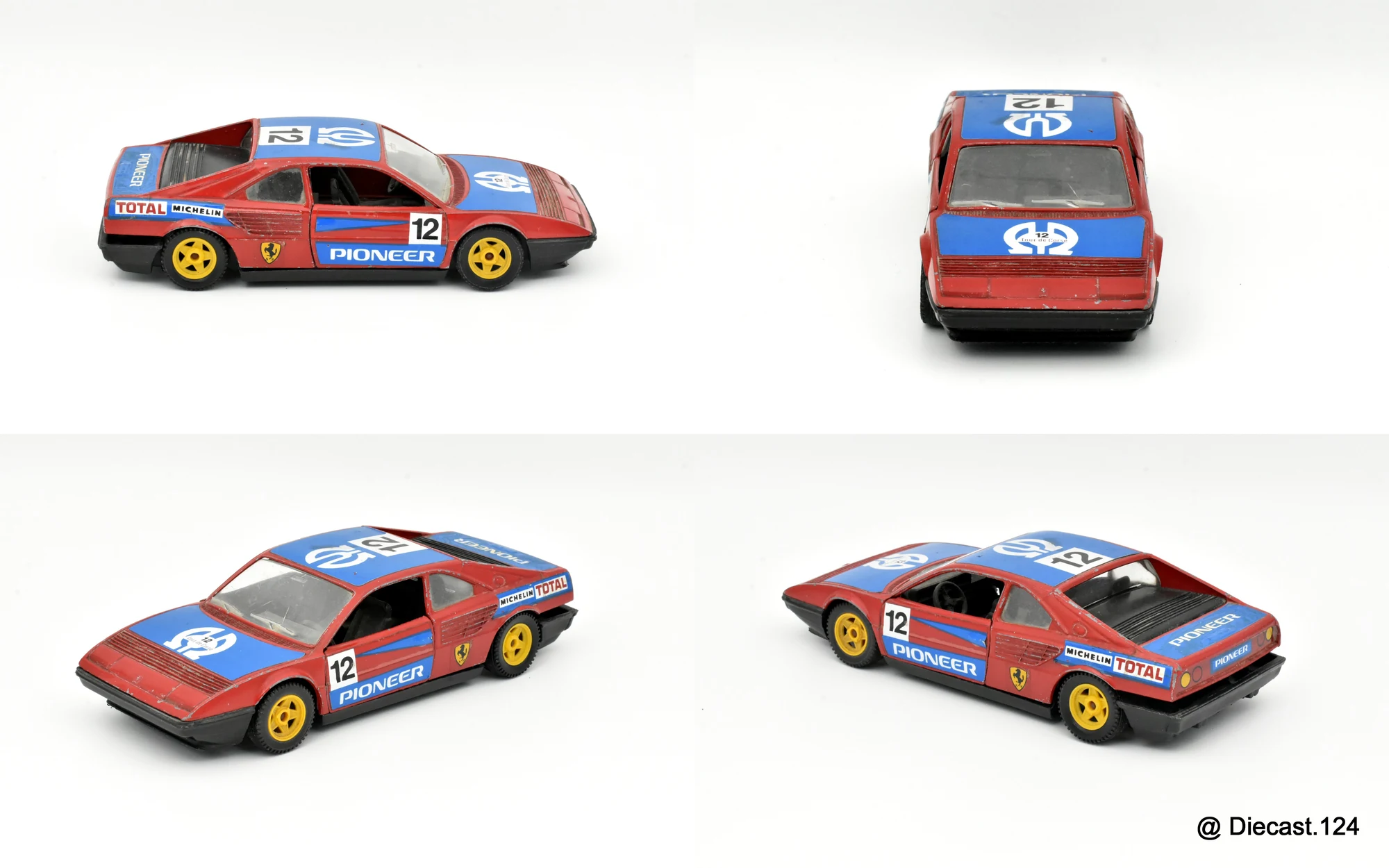 Four views of Ferrari Mondial 8