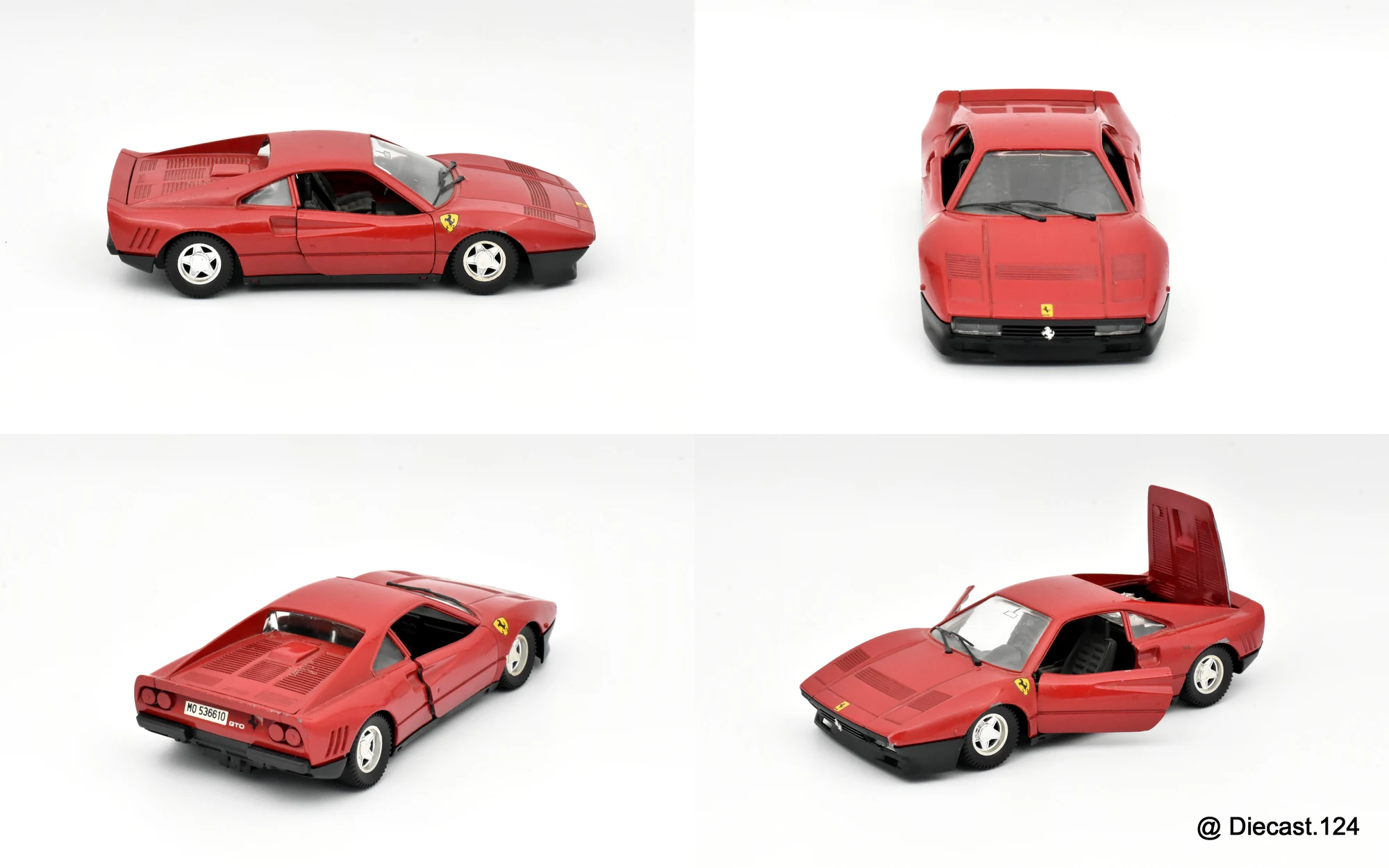 Four views of Ferrari 288 GTO
