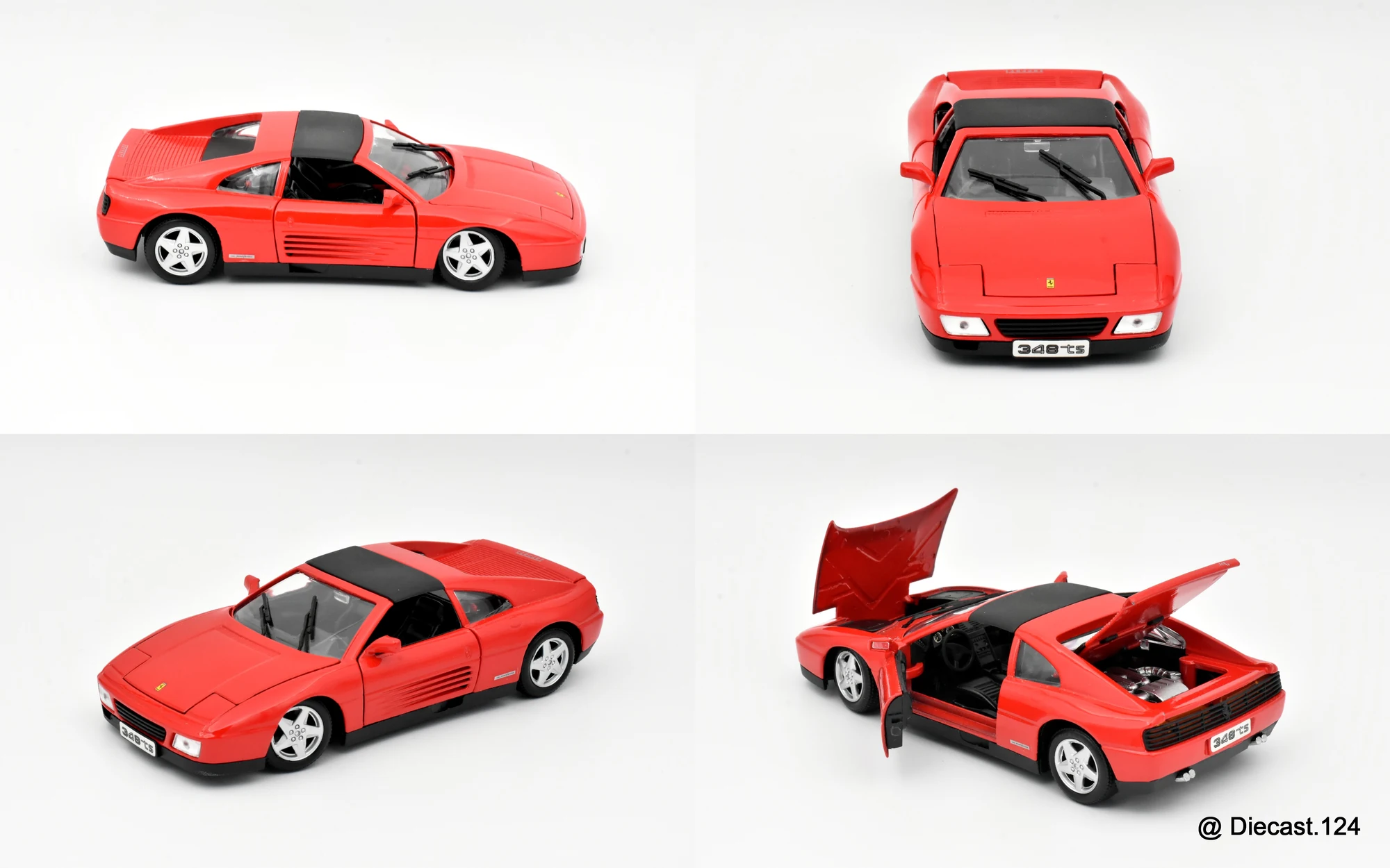 Four views of Ferrari 348 ts