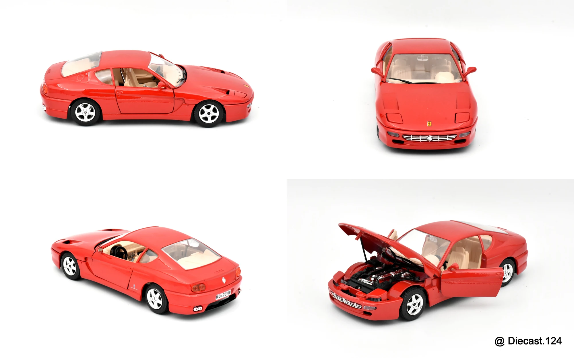 Four views of Ferrari 456 GT