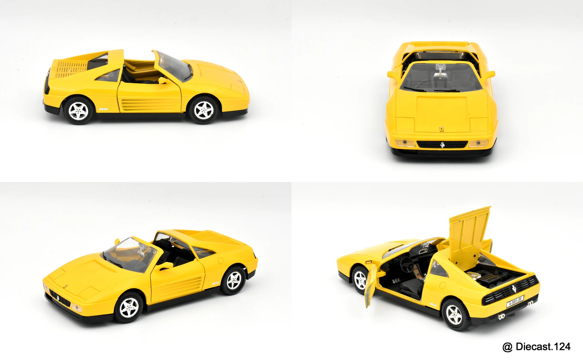 Four views of Ferrari 348 GTS