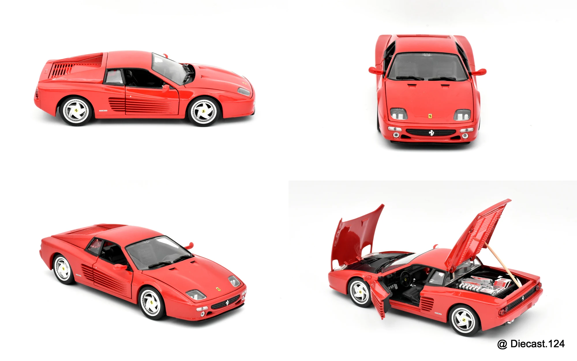 Four views of Ferrari F512M