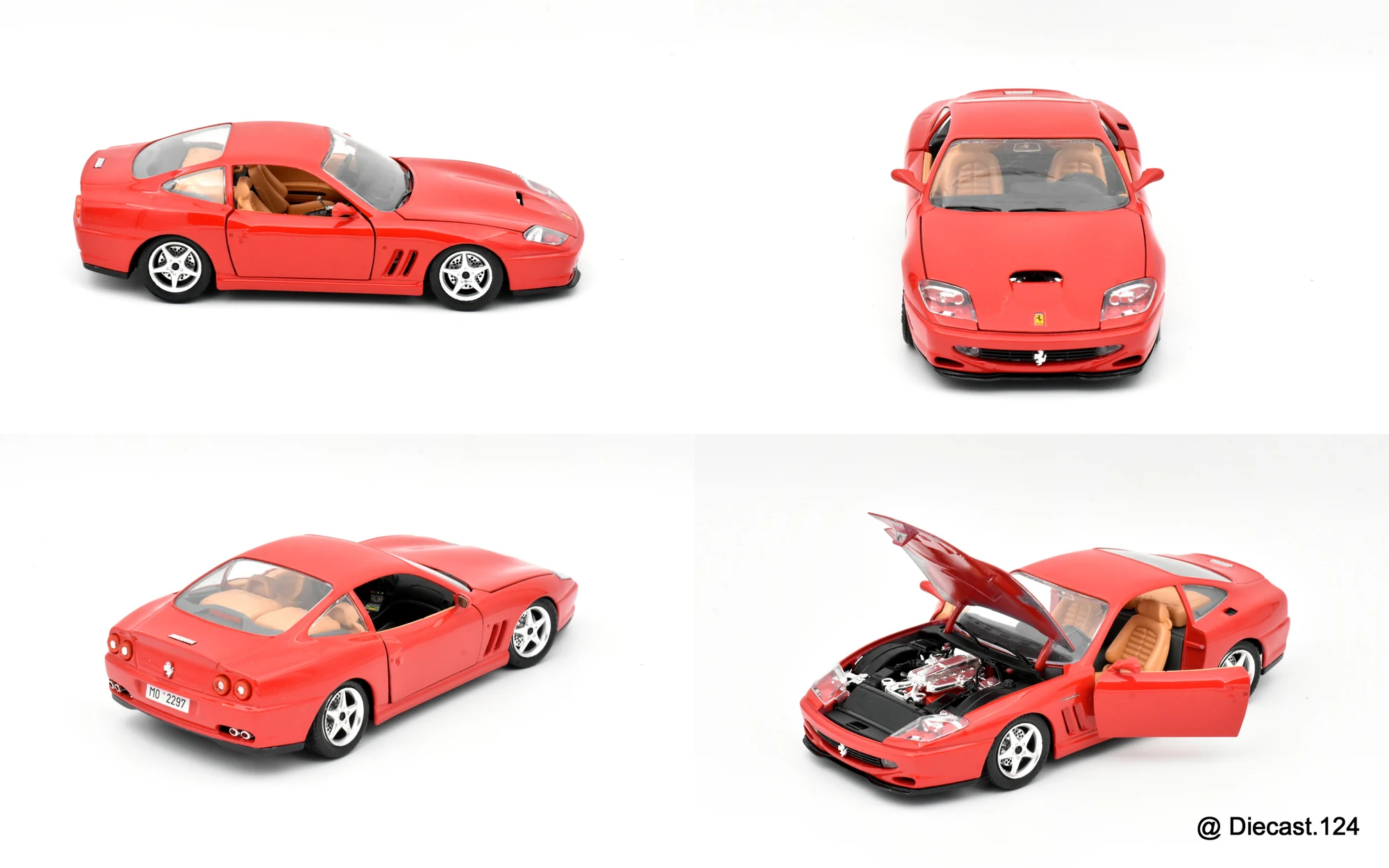 Four views of Ferrari 550 Maranello