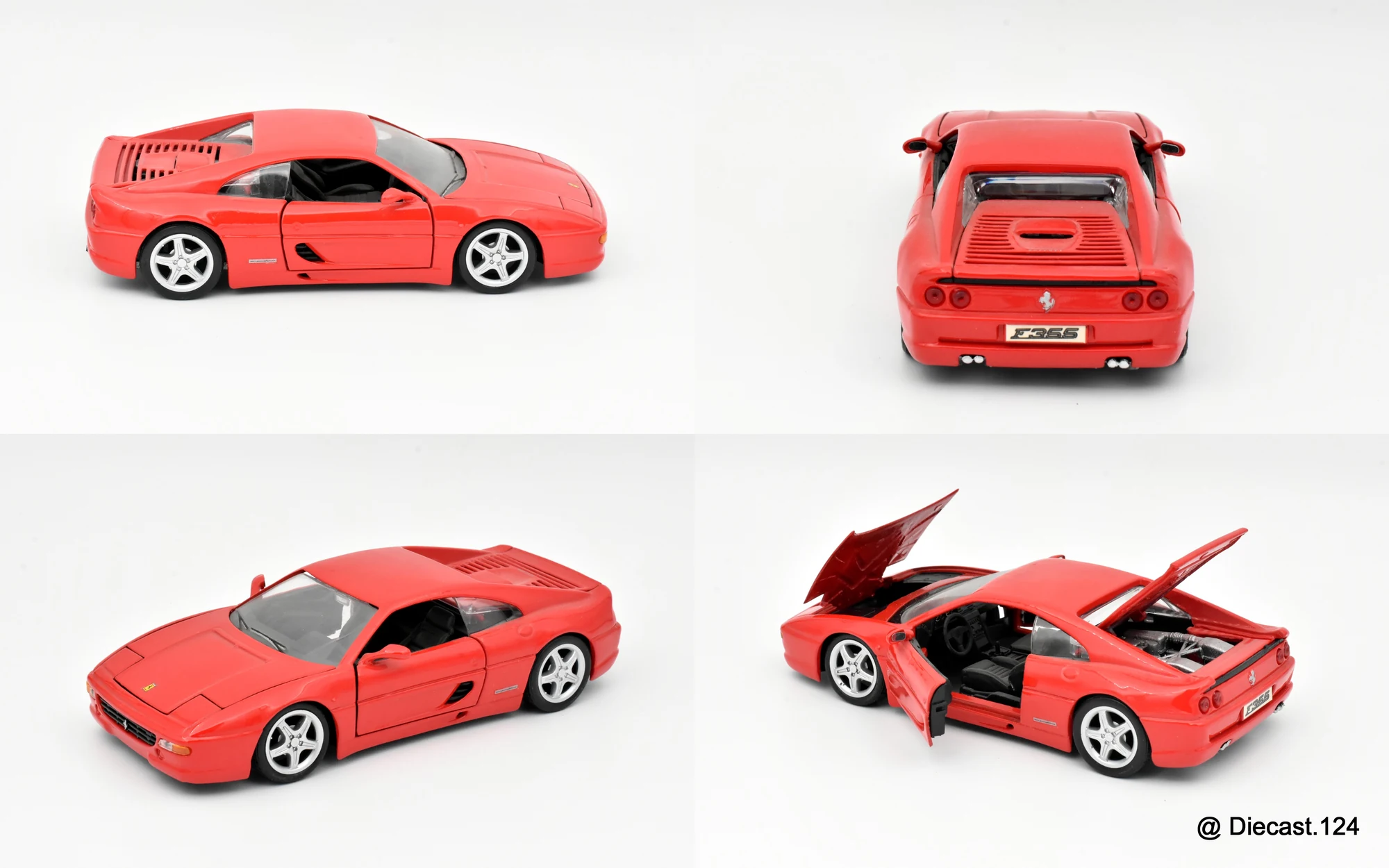 Four views of Ferrari F355