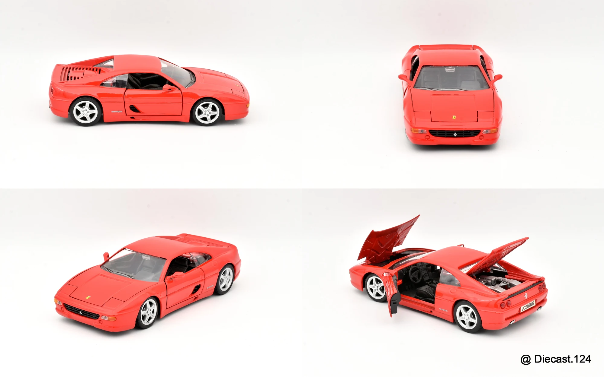 Four views of Ferrari F355 Berlinetta