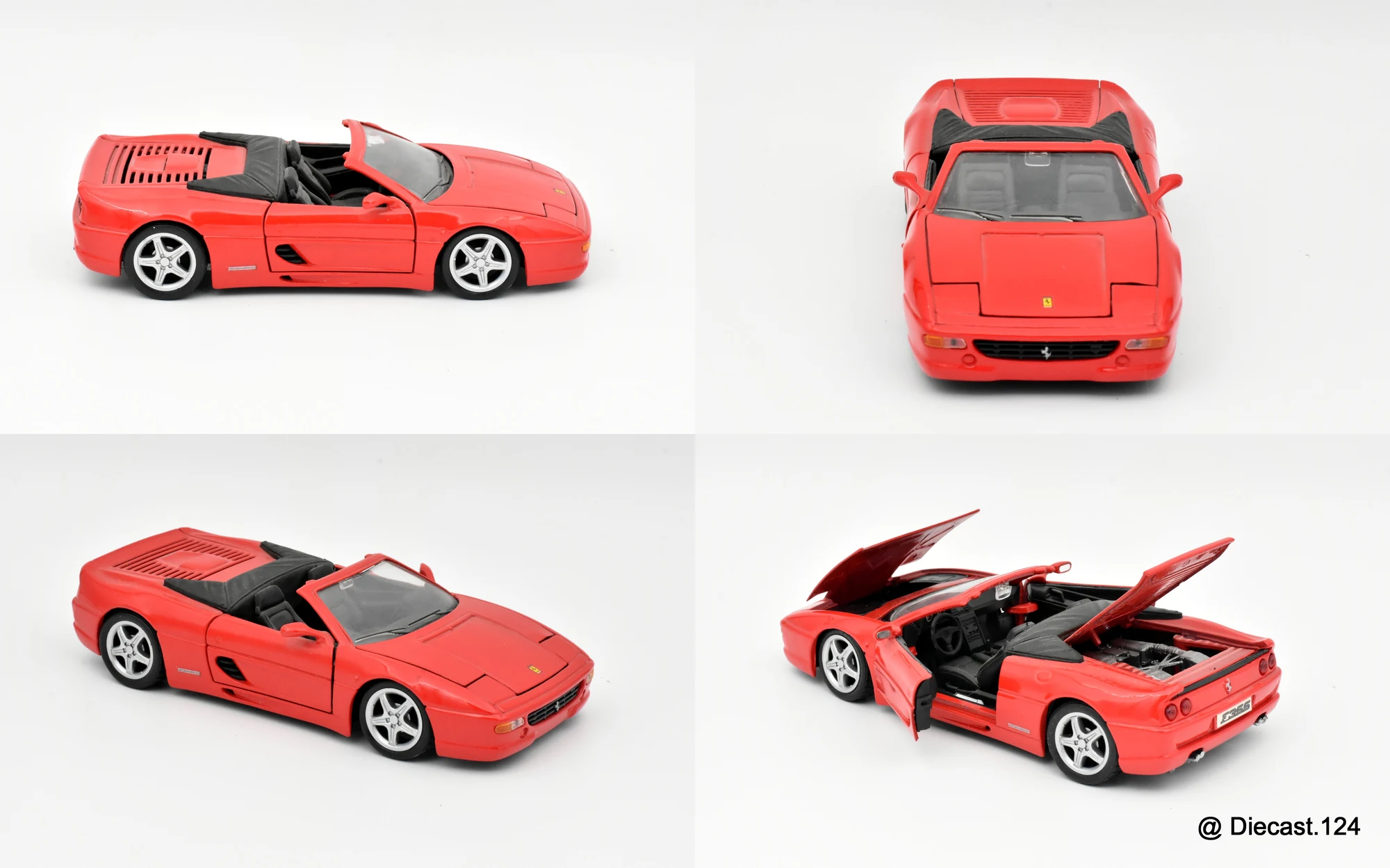 Four views of Ferrari F355 Cabrio