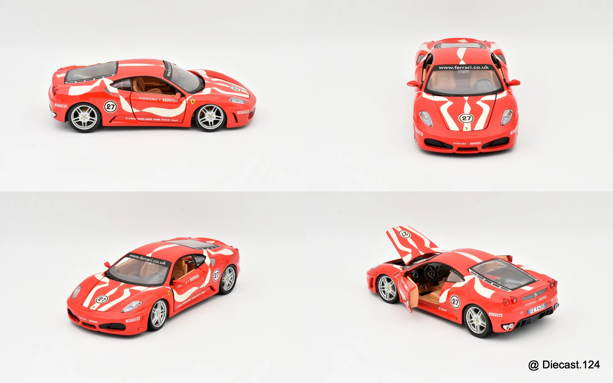 Four views of Ferrari F430 Fiorano