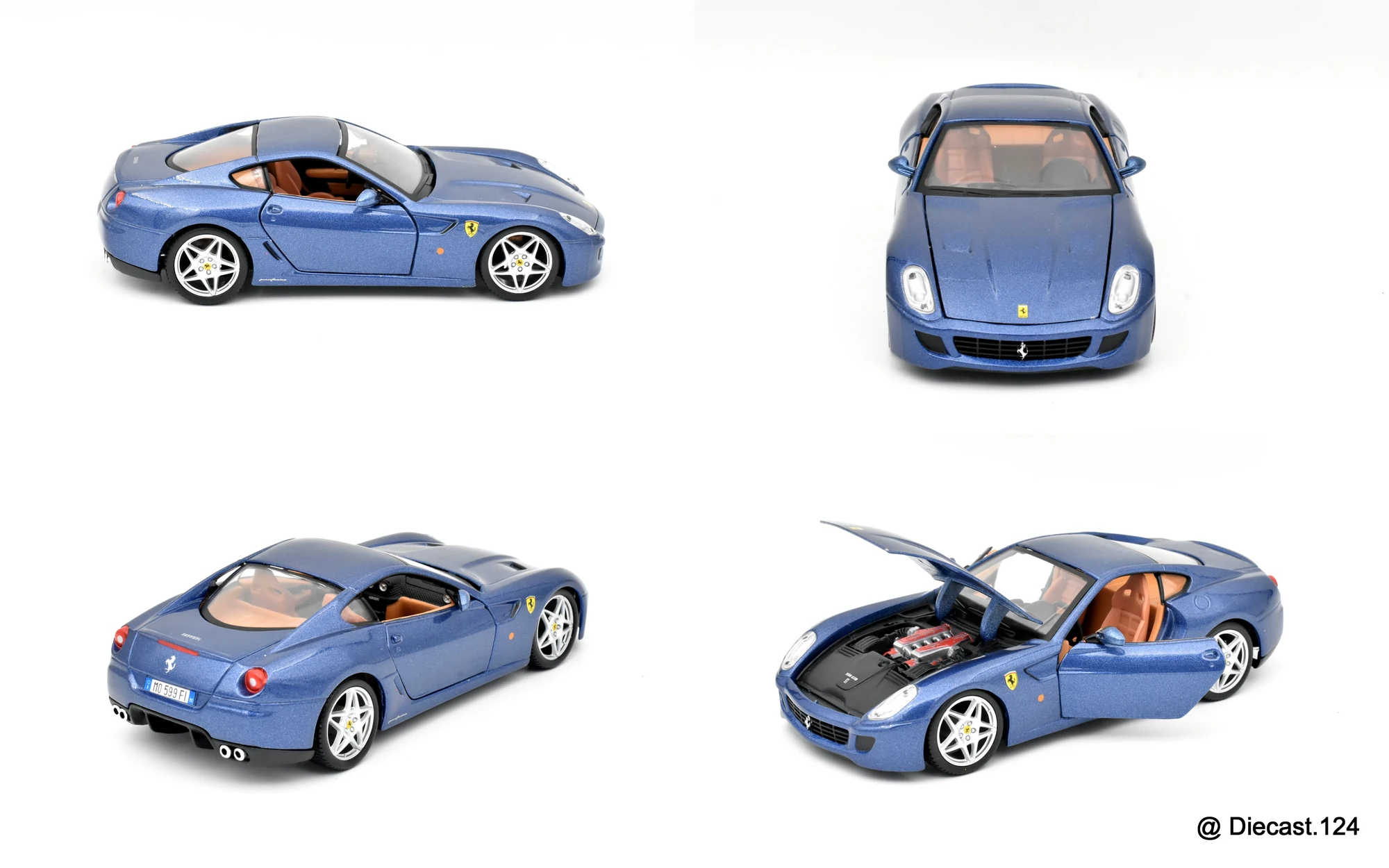 Four views of Ferrari 599 GTB Fiorano