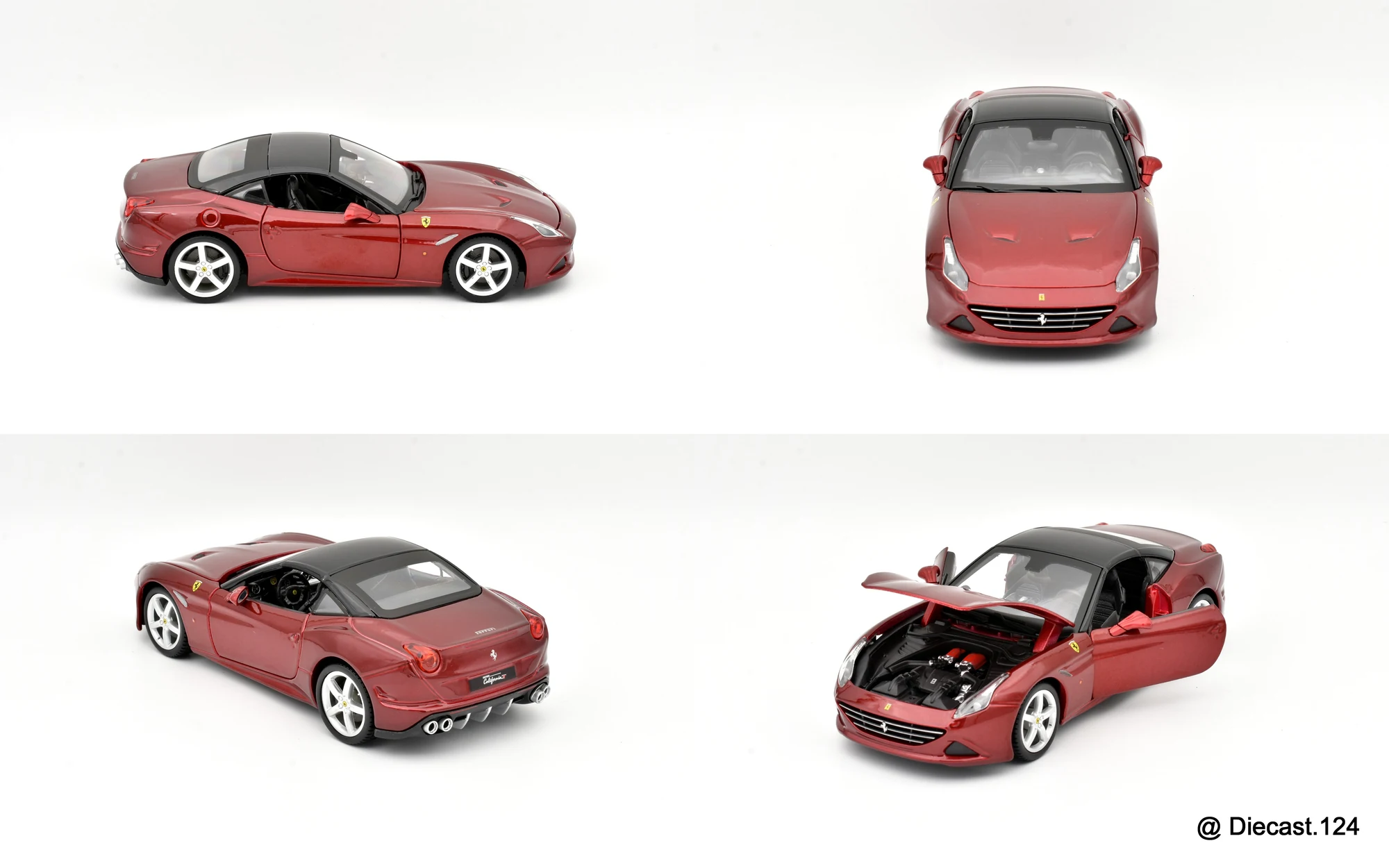 Four views of Ferrari California
