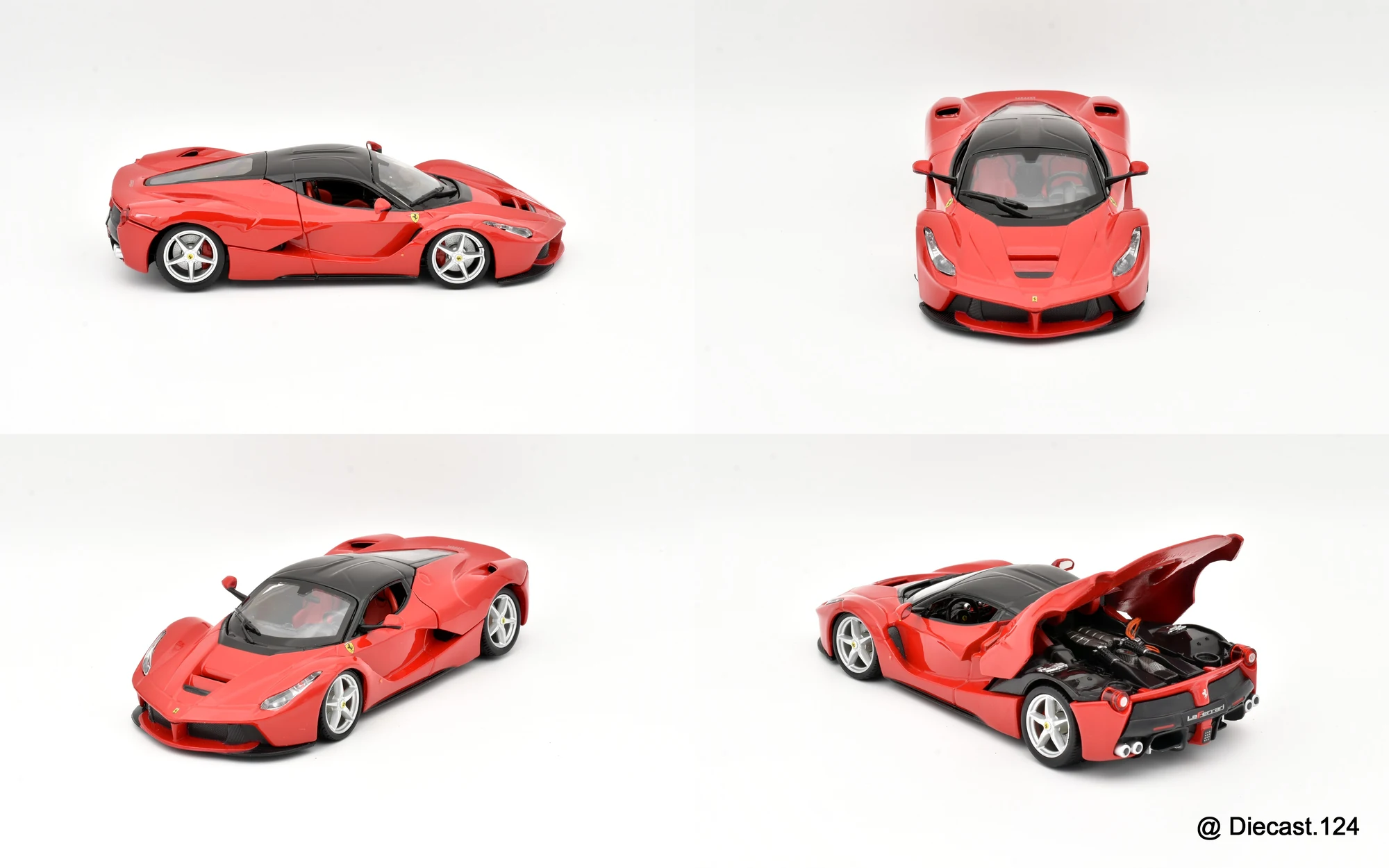 Four views of Ferrari LaFerrari