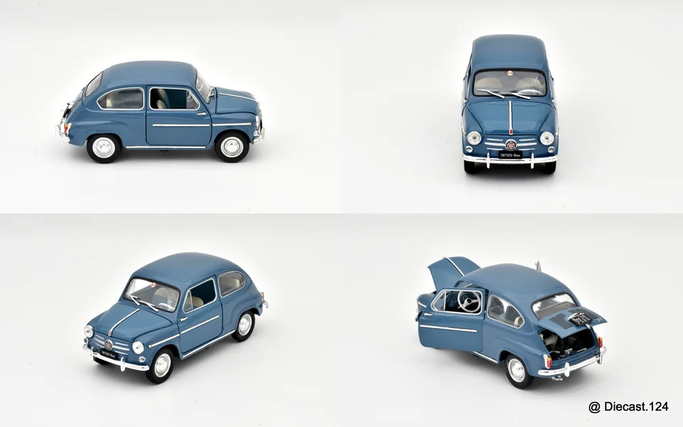 Four views of Fiat 600