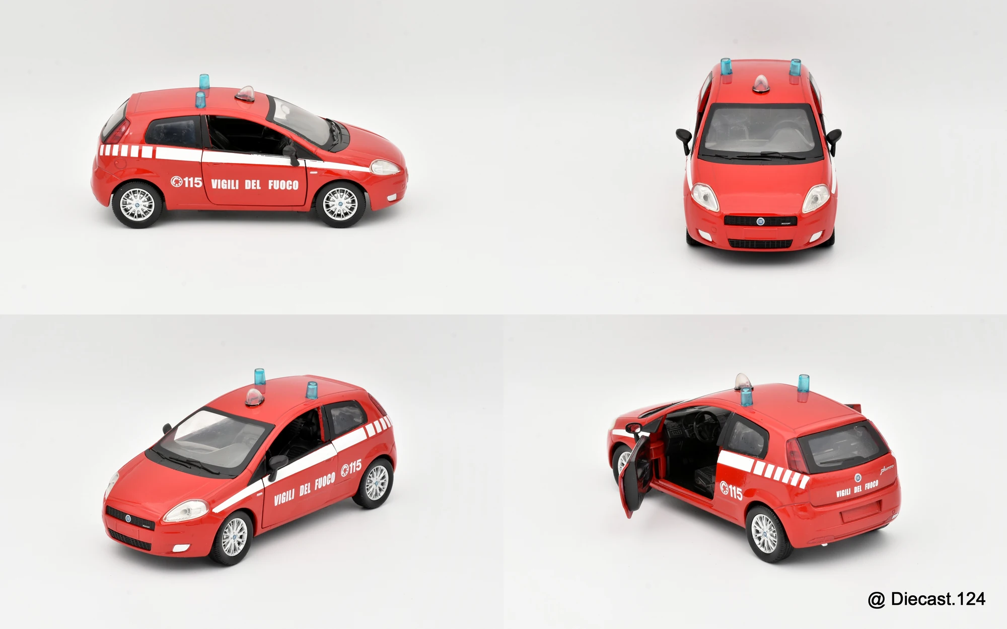Four views of Fiat Grande Punto