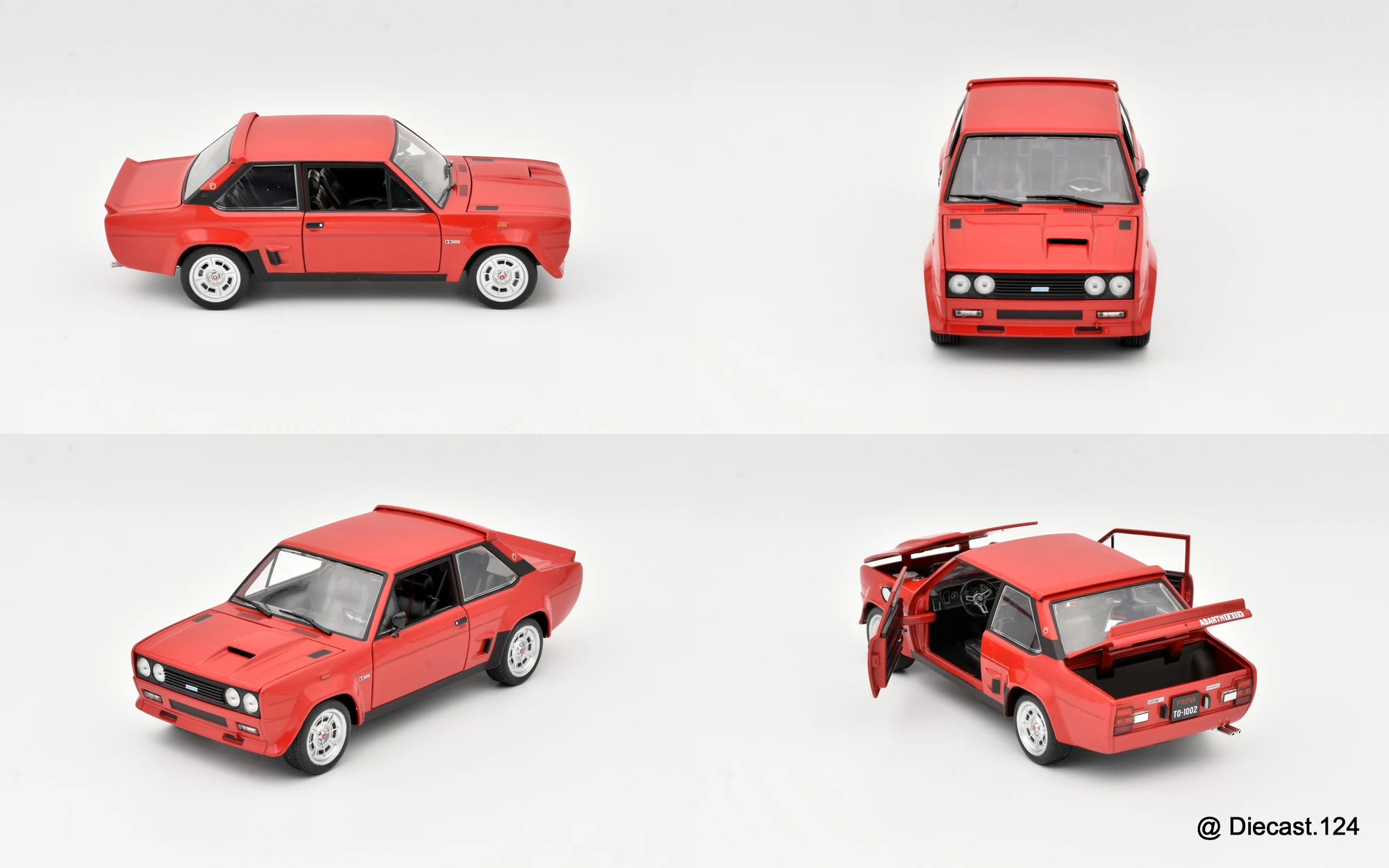 Four views of Fiat Abarth 131