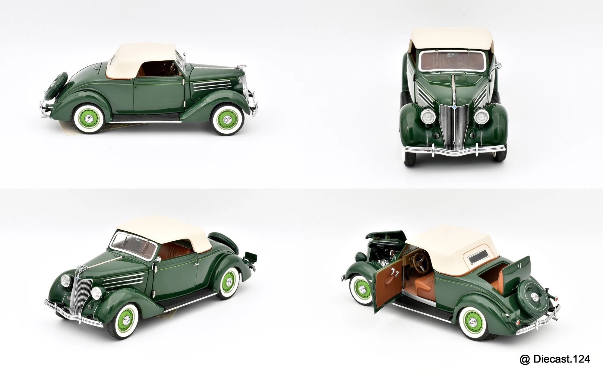 Four views of Ford Deluxe Cabriolet