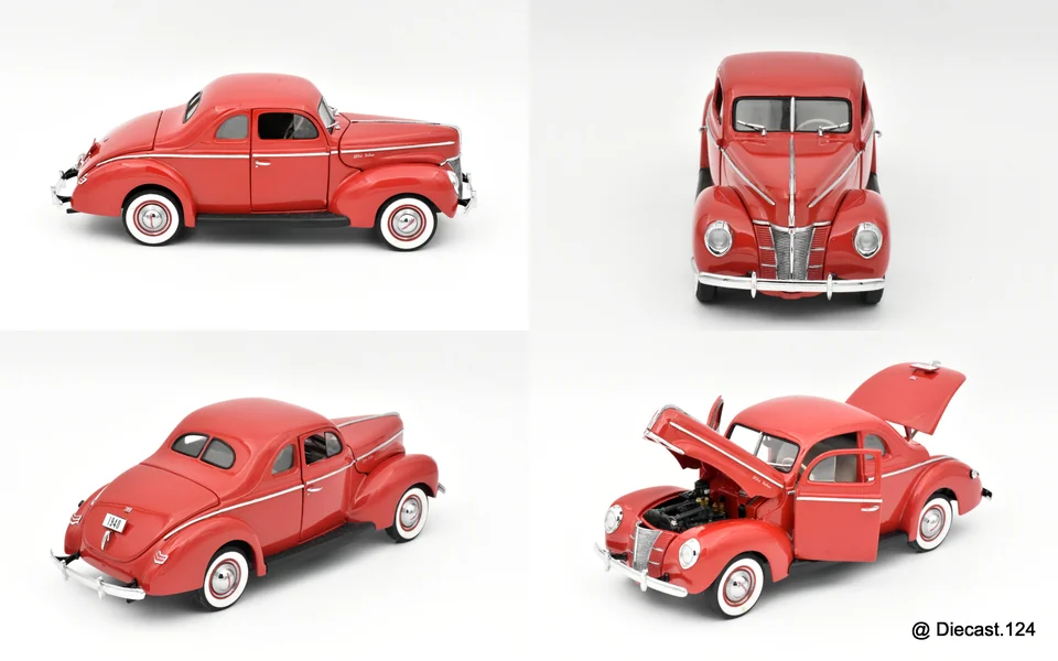 Four views of Ford Deluxe Coupe
