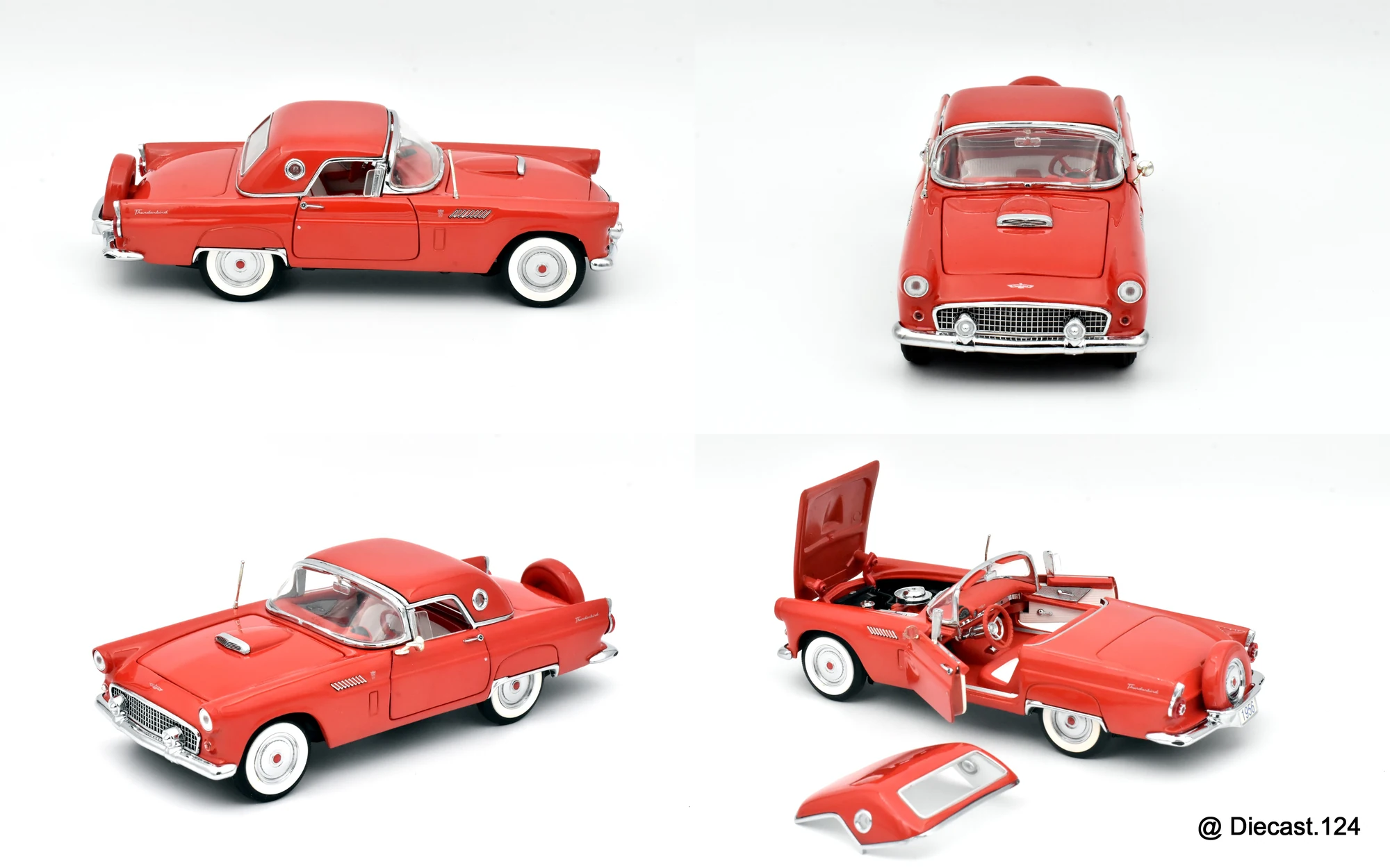 Four views of Ford Thunderbird